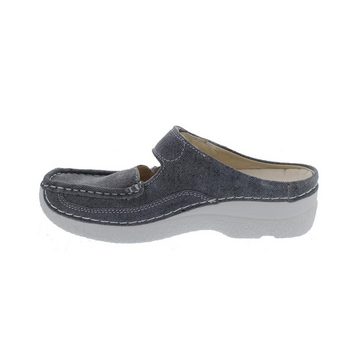 WOLKY Roll-Slipper, Clog, Jeans suede, Grey summer, 0622793-270 Clog