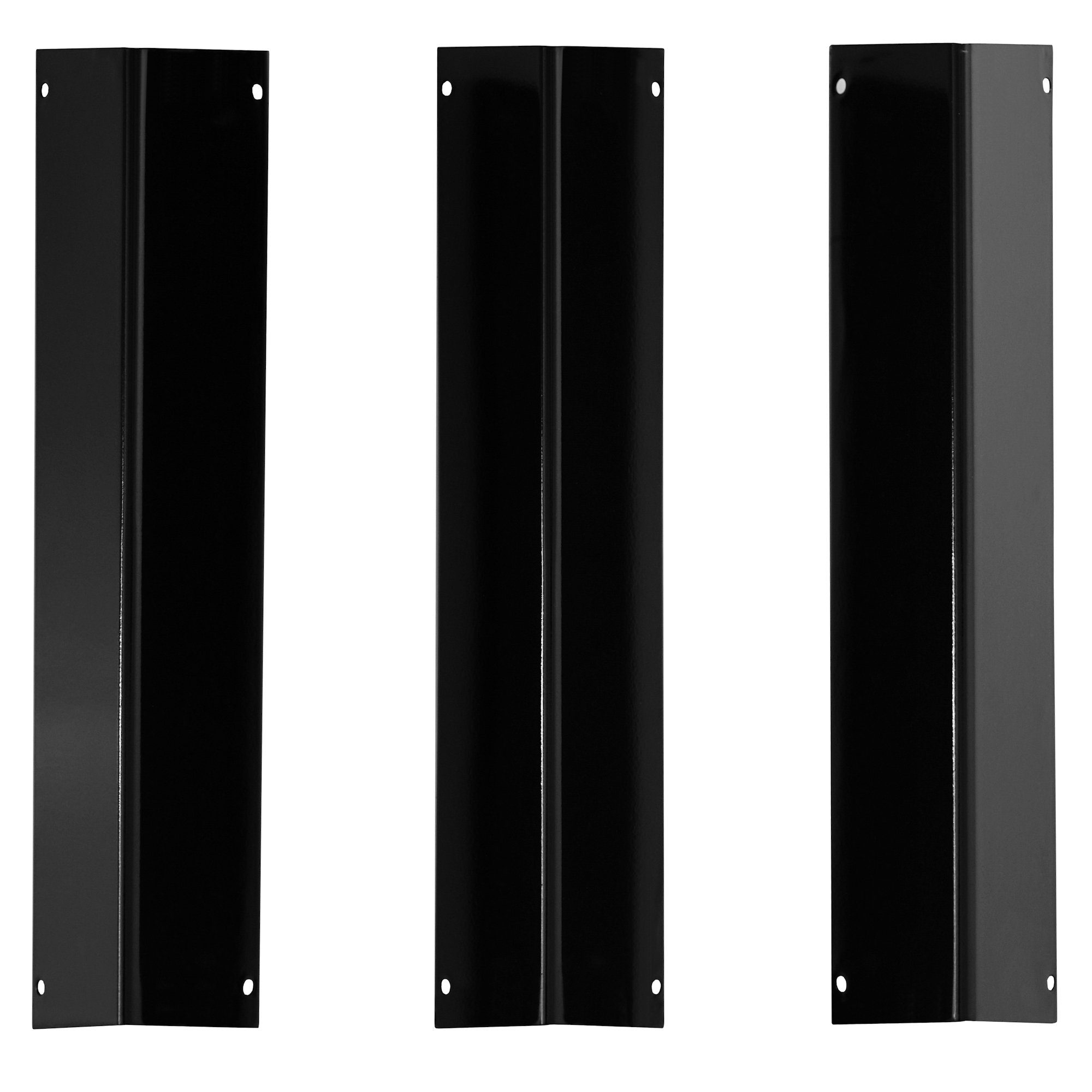 BBQ-Toro Gasgrill porzellanemaillierte Flammenverteiler Set (3 Stück), 38,8 x 8,7cm