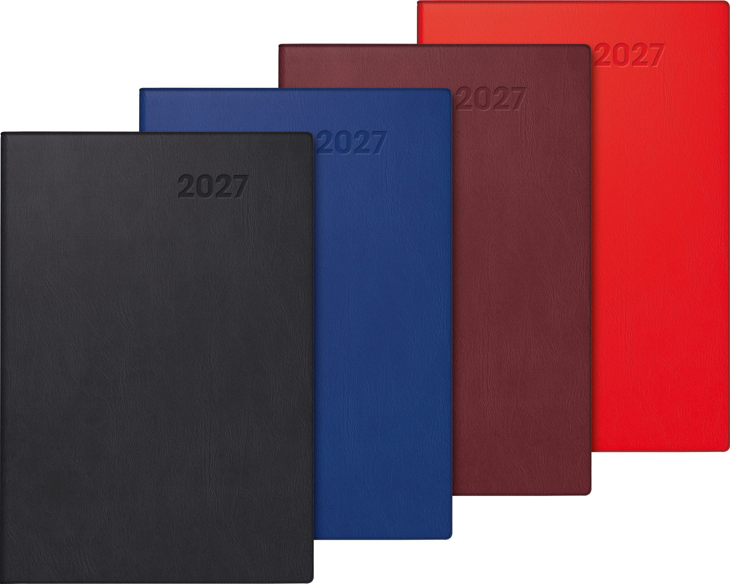 BRUNNEN Taschenkalender 2027 BRUNNEN Taschenkalender 7x10cm sort 1S/1W