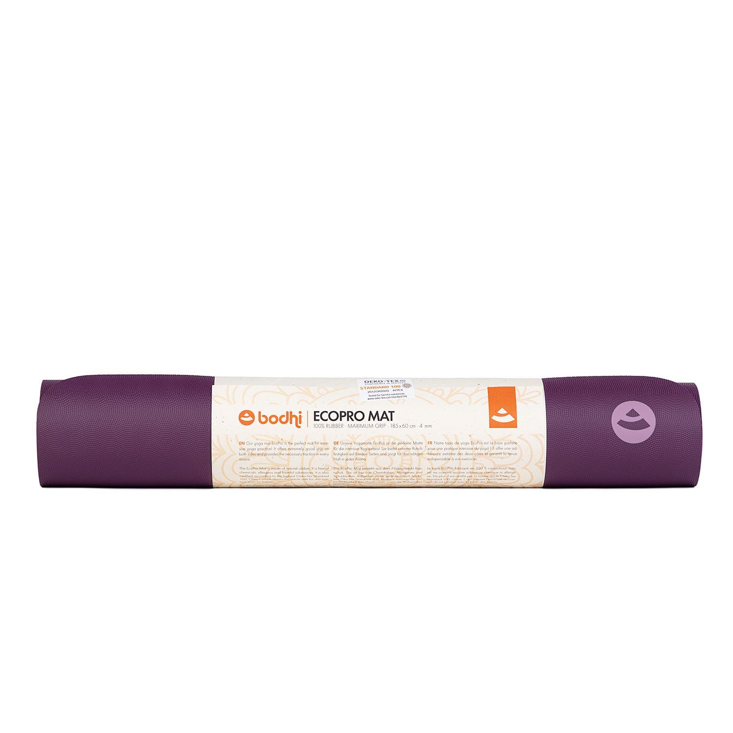 bodhi Yogamatte ECOPRO aus Naturkautschuk, 185 cm x 60 cm x 4 mm