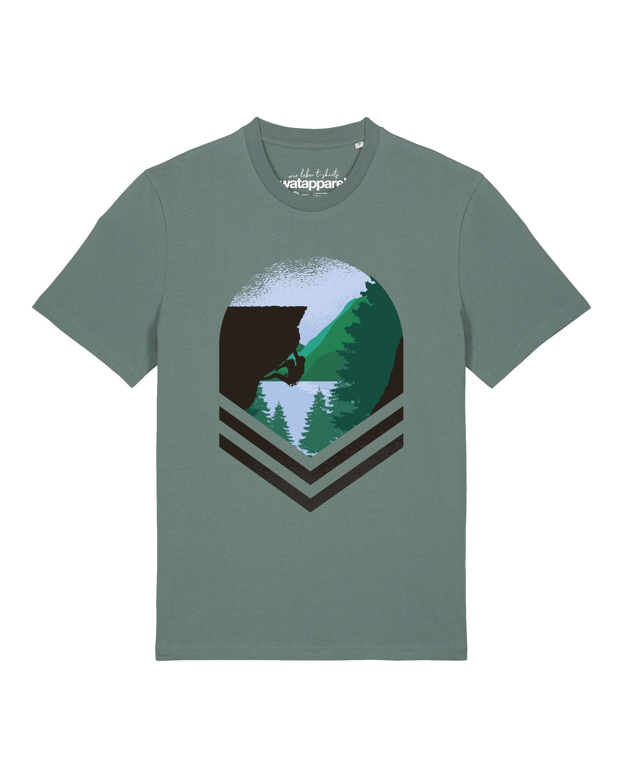 wat? Apparel T-Shirt Bay Climbing