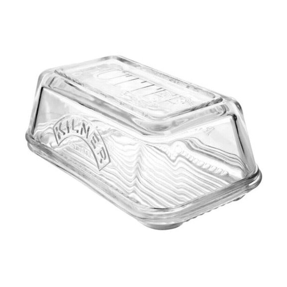 KILNER Butterdose Butterdose Glas 17x10x7,2cm, Glas, (1-tlg), Butterdose Glas, 17,00cm, Glas, transparent