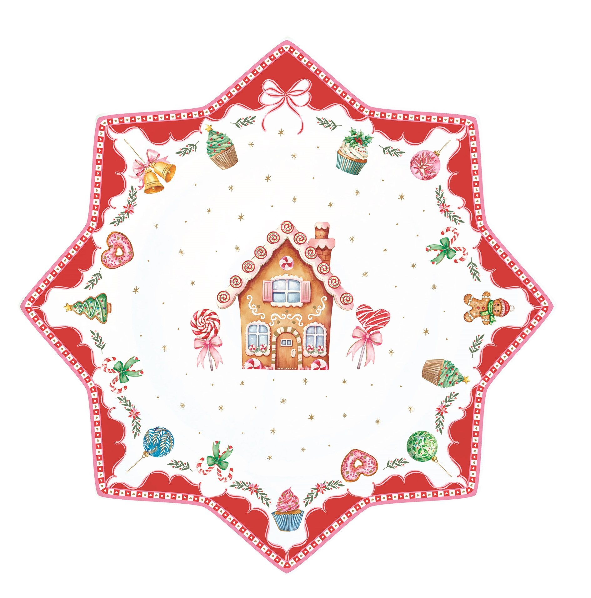 EasyLife Kuchenplatte SWEC1412 - Sweet Christmas, 32,0 cm, (1-tlg)