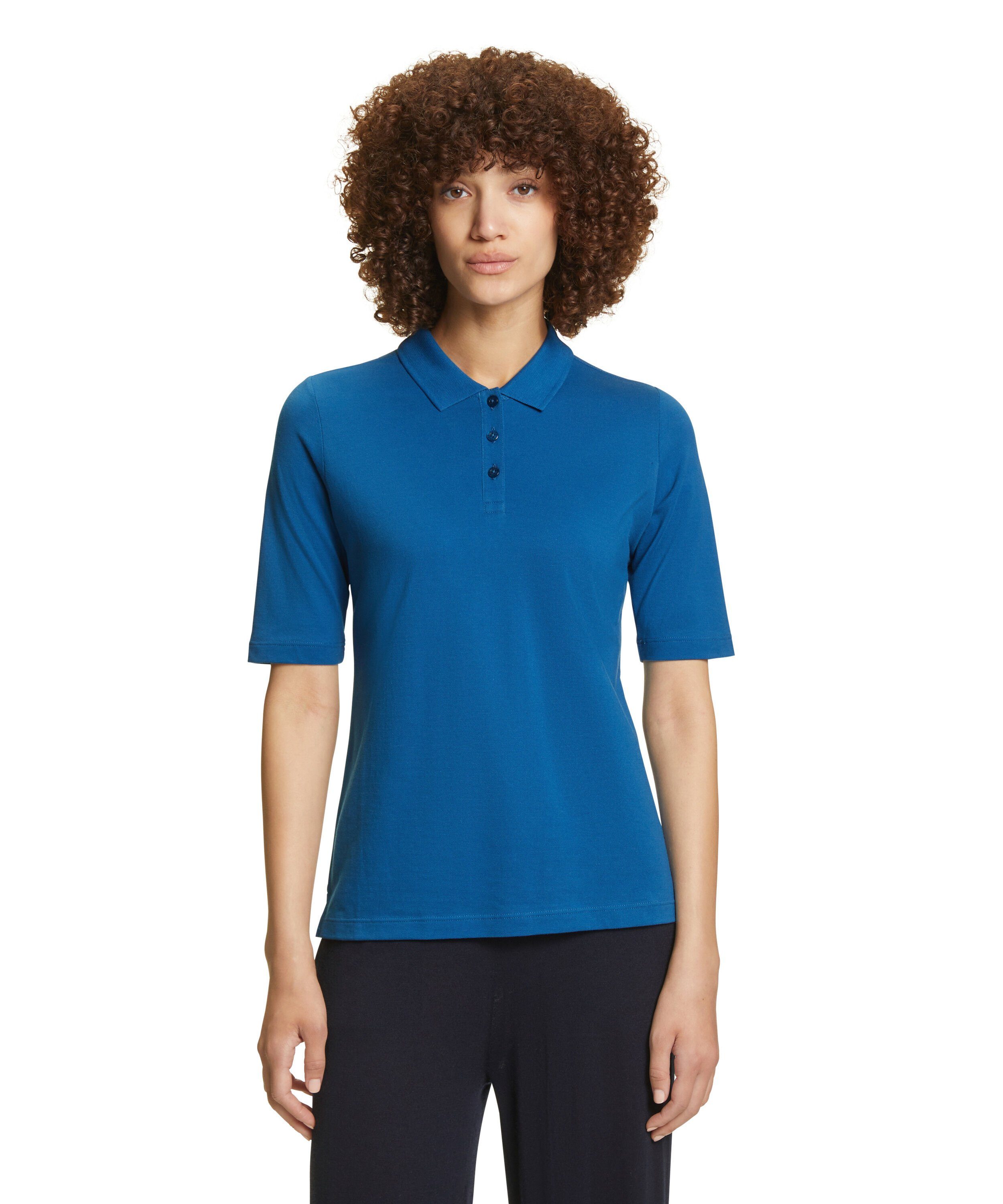 FALKE Poloshirt aus reiner Baumwolle migblue (6317)