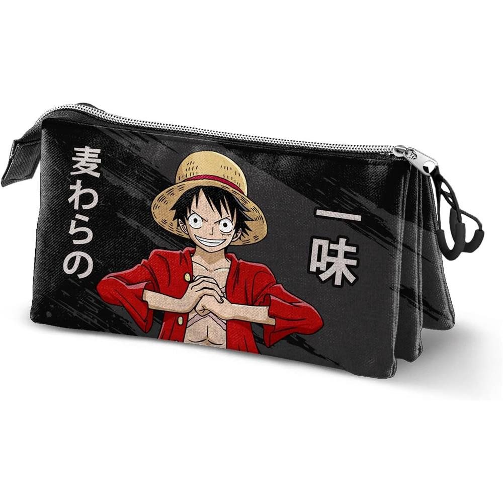 Karactermania Federmäppchen One Piece Stiftemäppchen Schlampermäppchen Mäppchen Federmappe, 3 Fächer