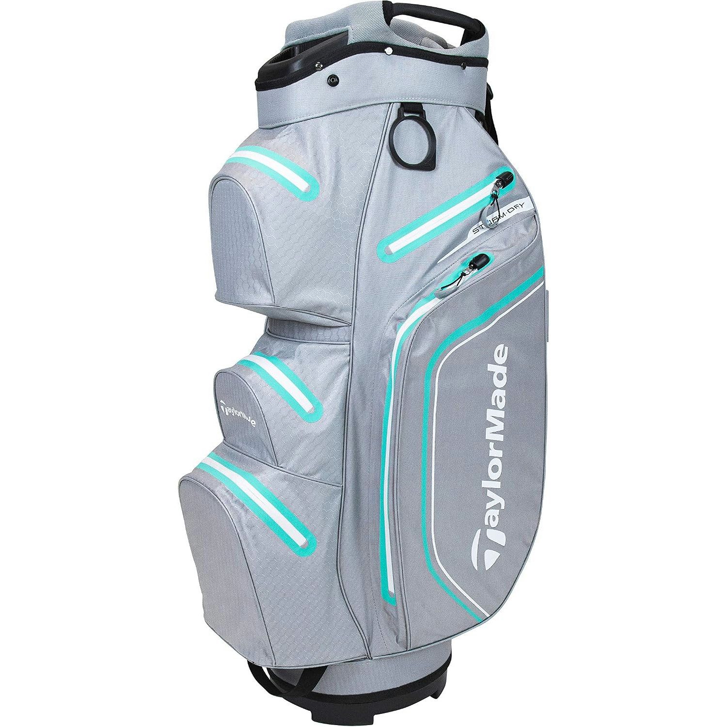 Taylormade Cartbag TaylorMade Cartbag Storm Dry Waterproof Grau-Mint-Weiß