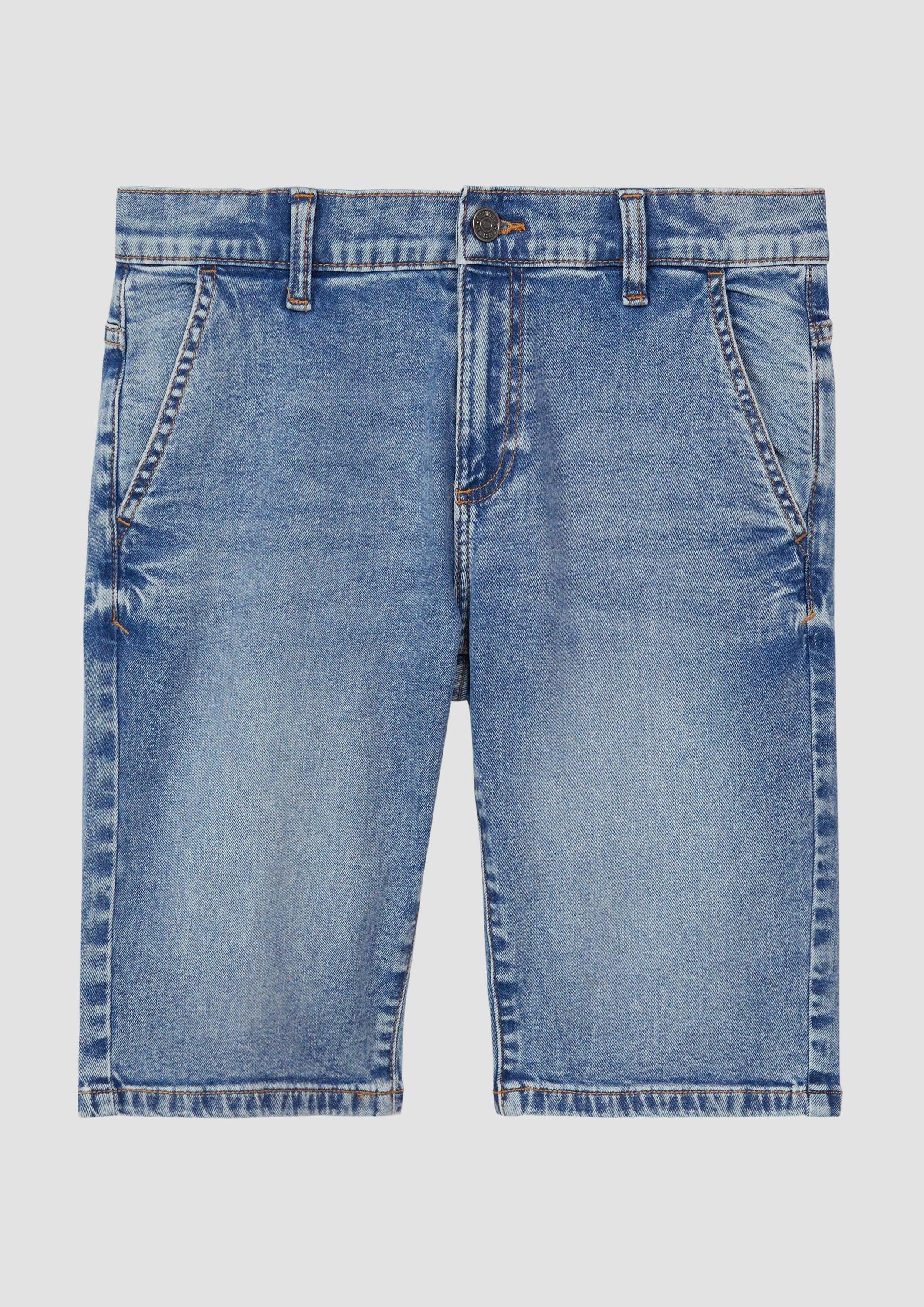 s.Oliver Jeansshorts Jeans-Hose PETE Jeans-Bermuda Pete / Regular Fit / Mid Rise / Straight Leg