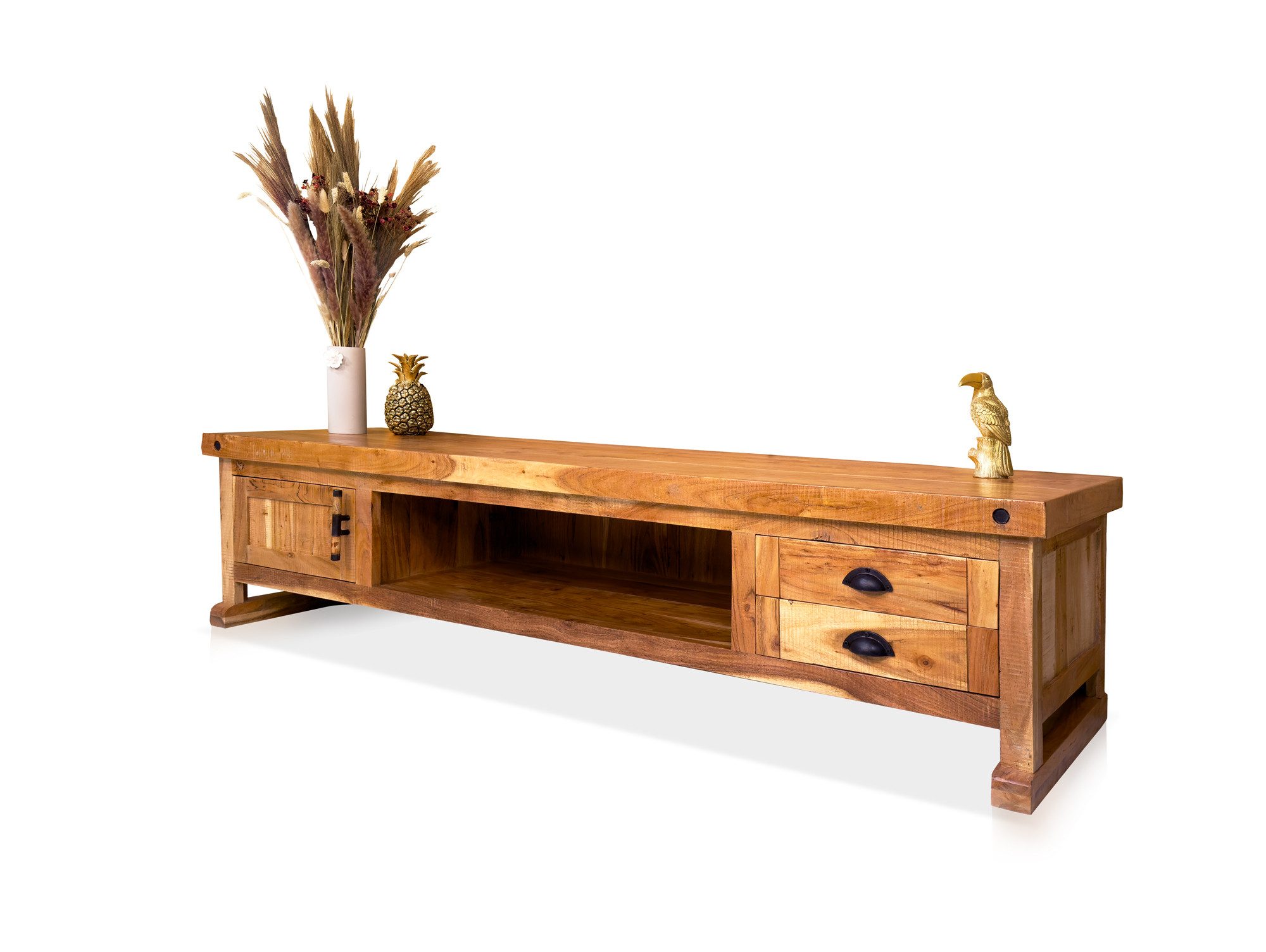 Moebel-Eins TV-Board, WINCHESTER TV-Board II, Material Massivholz, Mango rustikal