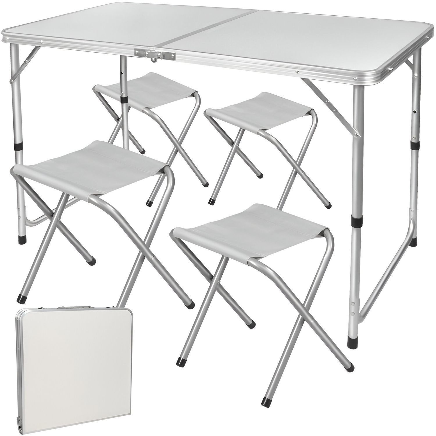 BURI Campingtisch Klapptisch Set Falttisch 4 günstig online kaufen