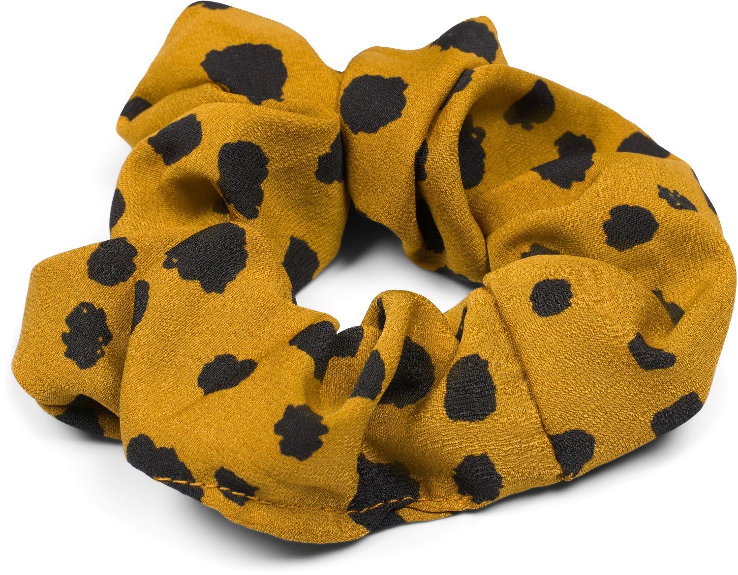 Haargummi Muster Curry Scrunchie Punkte 1-tlg., styleBREAKER Haargummi, Dalmatiner