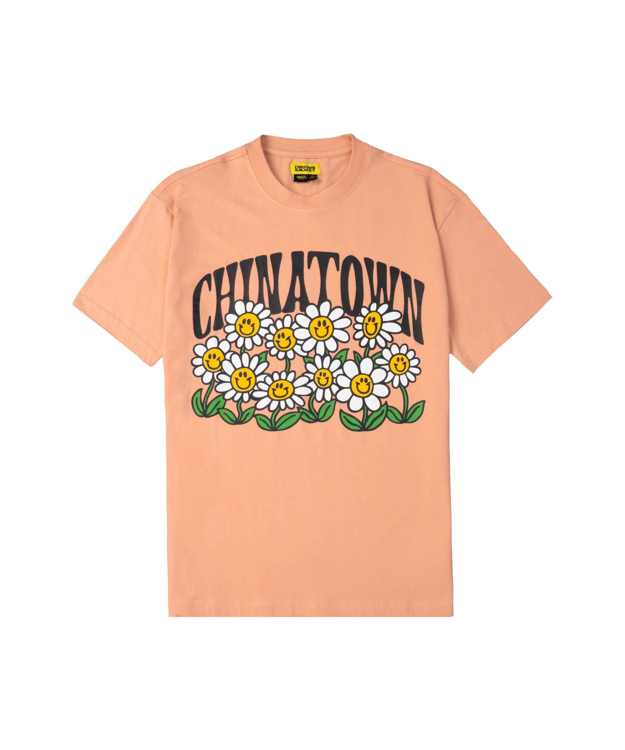 Market T-Shirt Smiley Flower Power T-Shirt default
