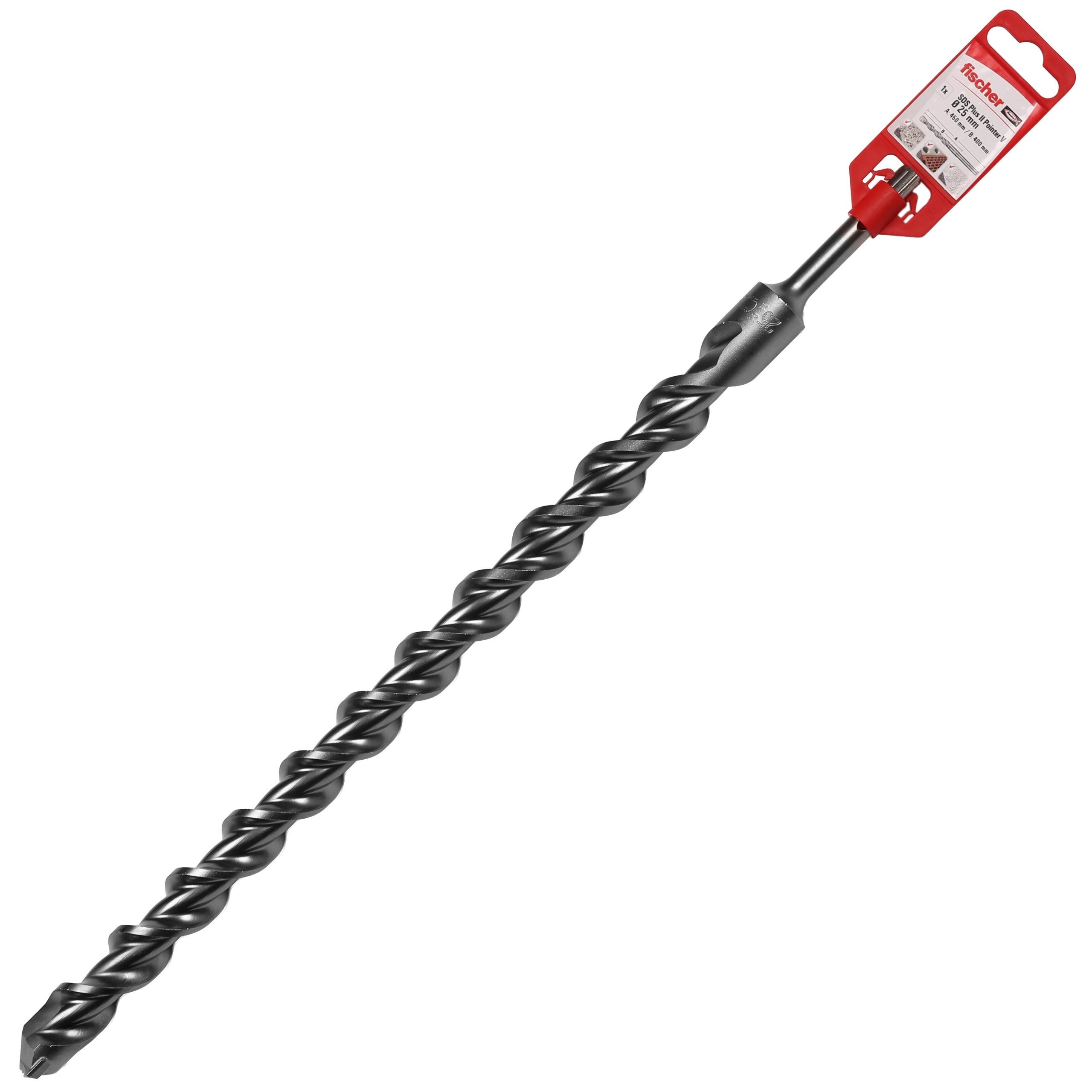 fischer Senkschraube Fischer SDS Plus II Pointer Betonbohrer 25 × 400 / 450 mm