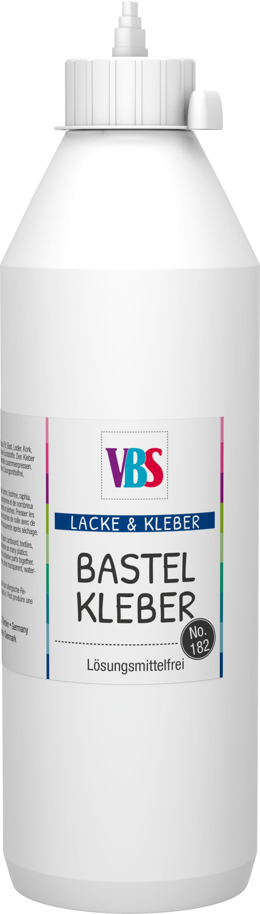 VBS Bastelkleber Bastelkleber No. 182, Wasserbasis, lösungsmittelfrei und transparent