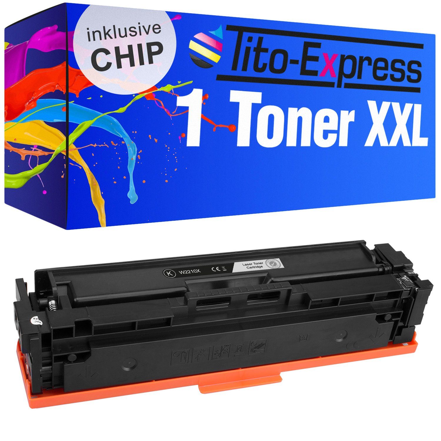 Tito-Express Tonerpatrone ersetzt HP W2210X W2211X W2212X W2213X, (1x Black), für Color Laserjet Pro MFP M283fdw M255dw M282nw M283fdn M255nw | Tonerpatronen