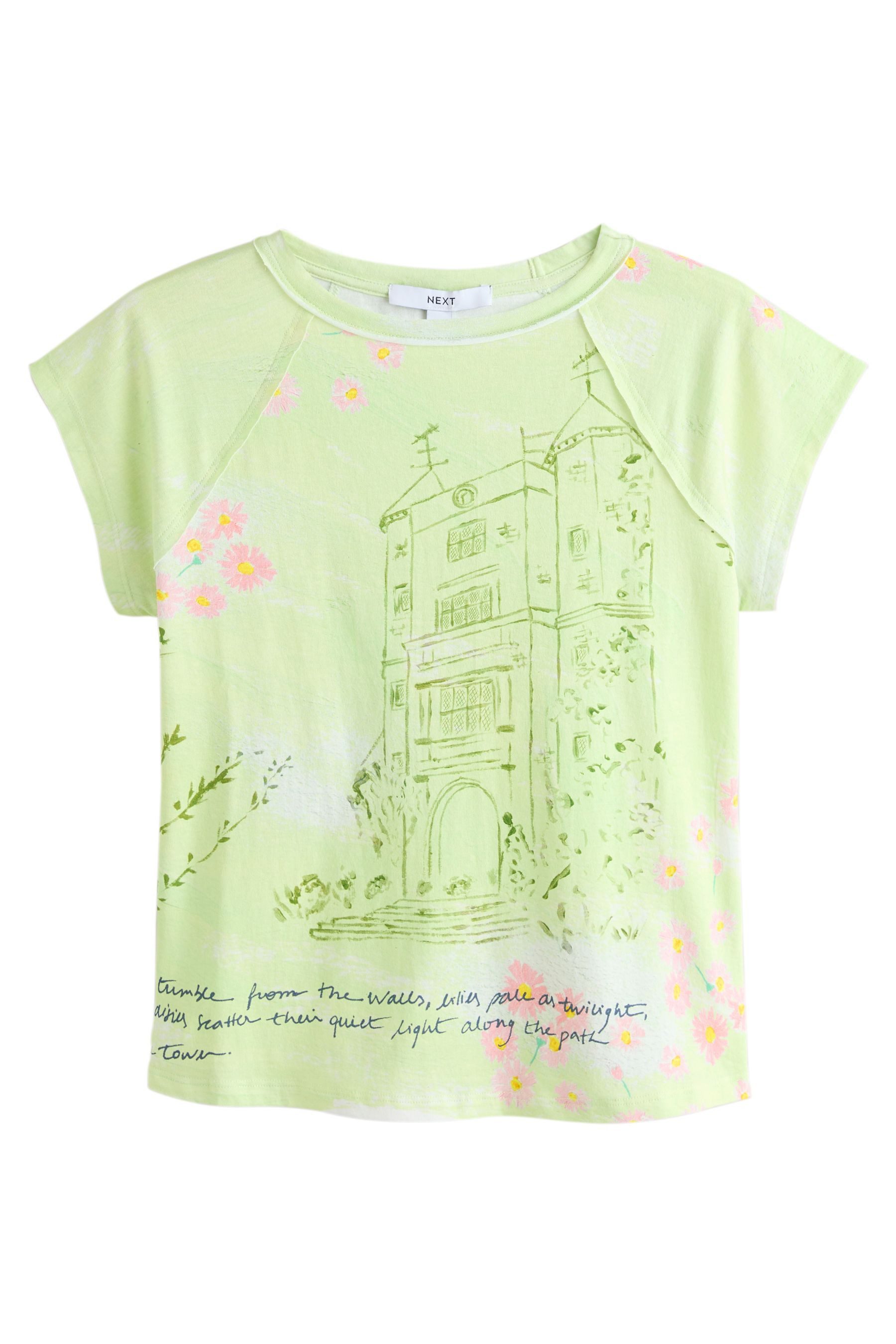 Next T-Shirt T-Shirt mit überschnittenen Schultern (1-tlg)