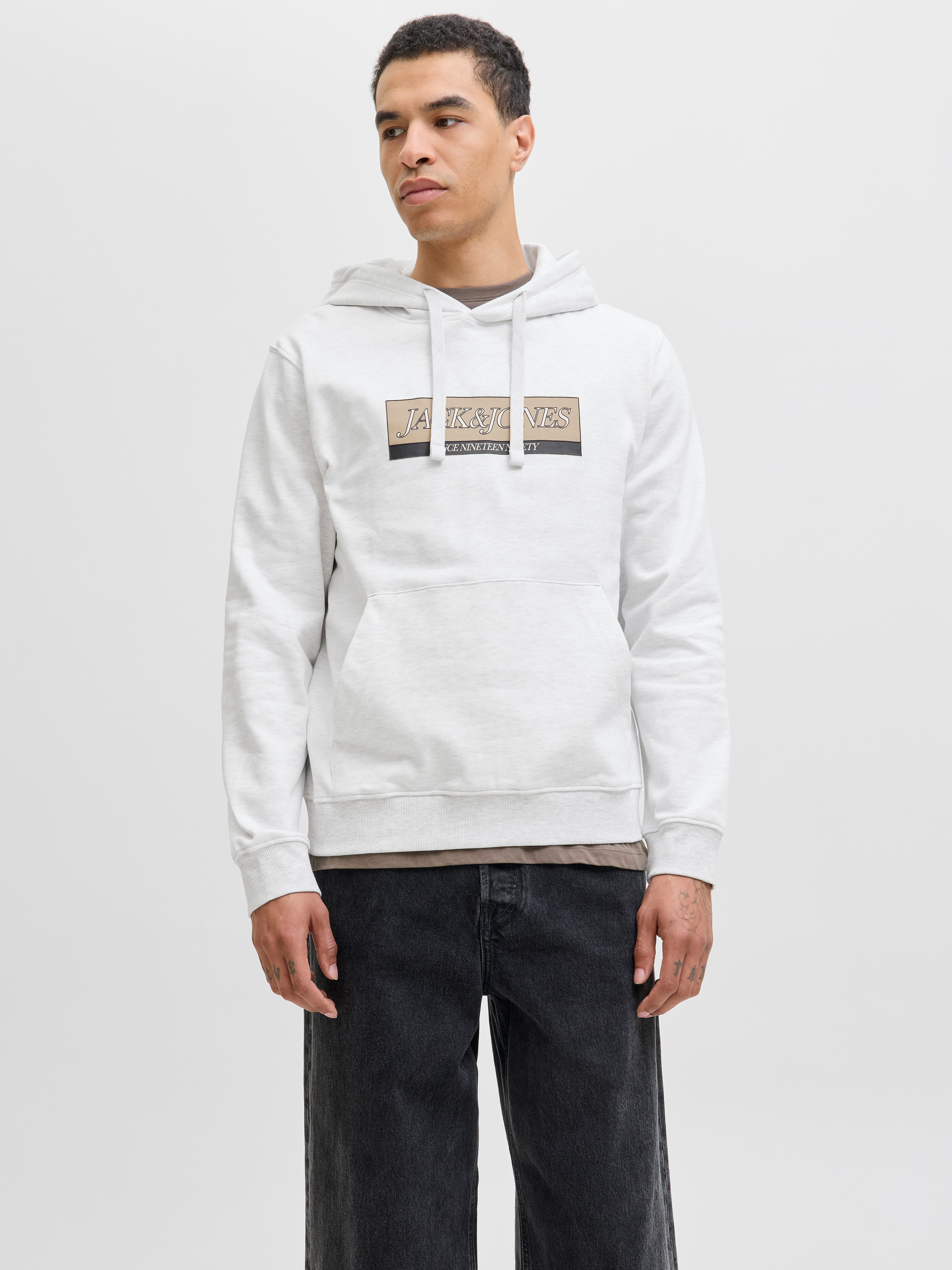 Jack & Jones Kapuzensweatshirt JORINWOOD BLOCK BRANDING SWEAT HOOD günstig online kaufen