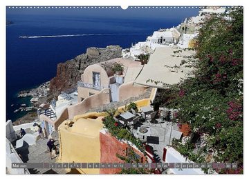 CALVENDO Wandkalender Santorini - Insel ewiger Liebe (Premium, hochwertiger DIN A2 Wandkalender 2023, Kunstdruck in Hochglanz)