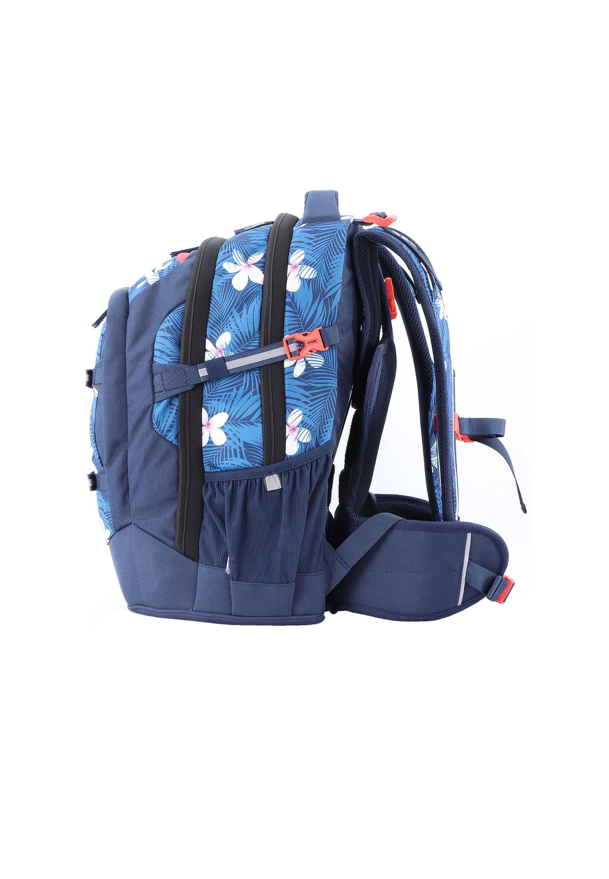 2be Schulrucksack Blue, mit Turnbeutel Stringbag Lieferumfang und im enthalten Federmäppchen und Federmäppchen, Mit