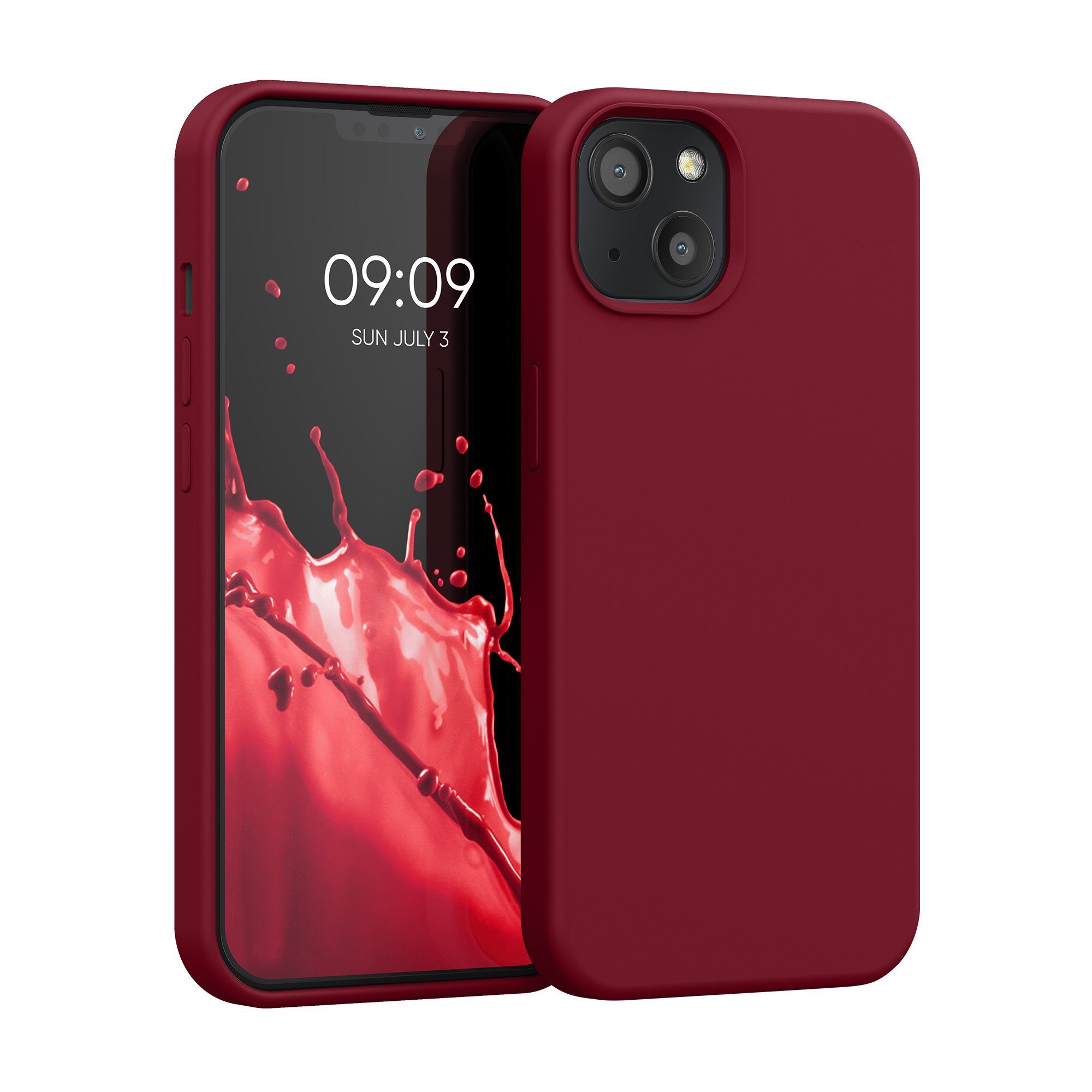 kwmobile Handyhülle Hülle für Apple iPhone 13, Hülle Silikon gummiert - Handyhülle - Handy Case Cover