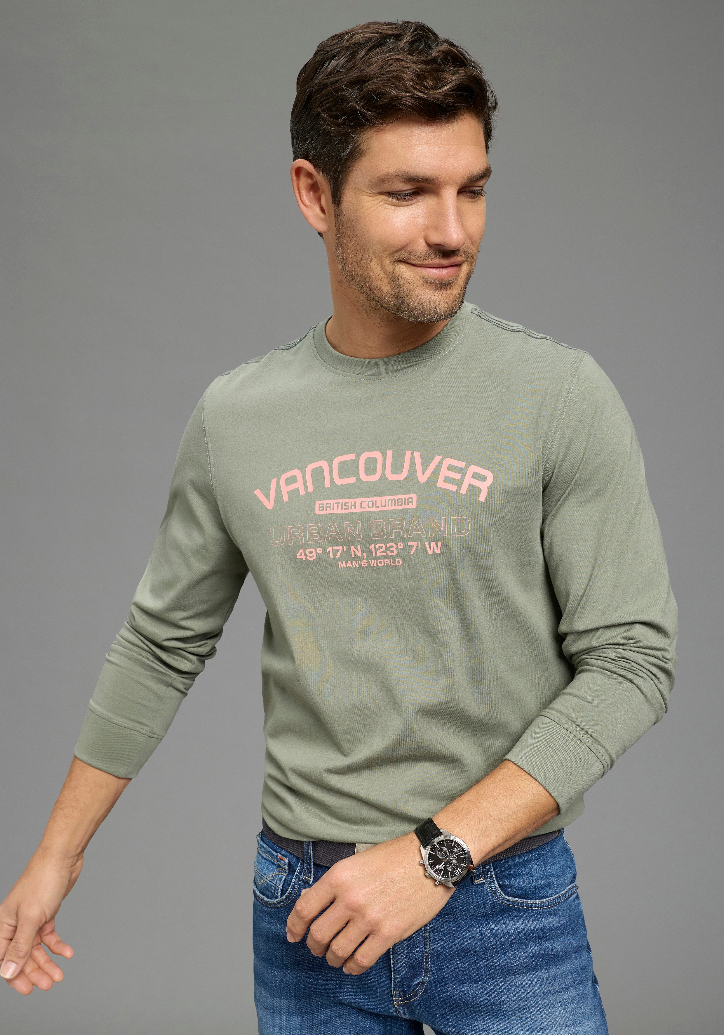 Man's World Langarmshirt Neue Kollektion! casual Stil, Langarm, schmale Passform. € 14,99, (€ 14,99 pro 1 Stk).