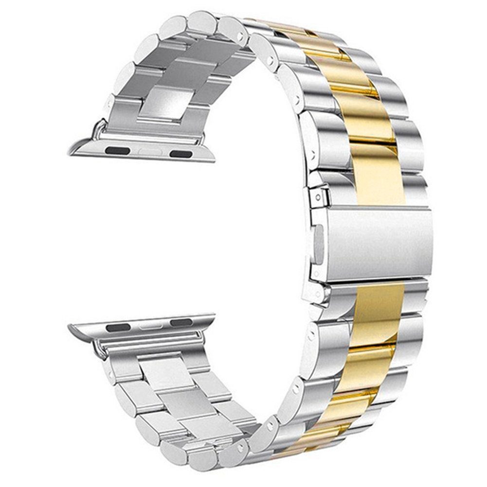 Smartwatch-Armband 44mm Armband armband Apple apple mit 45mm, Silber+Gold 42mm, 7 Kompatibel apple watch watch watch 45mm,apple 7 45mm 7 armband Watch YSDYM
