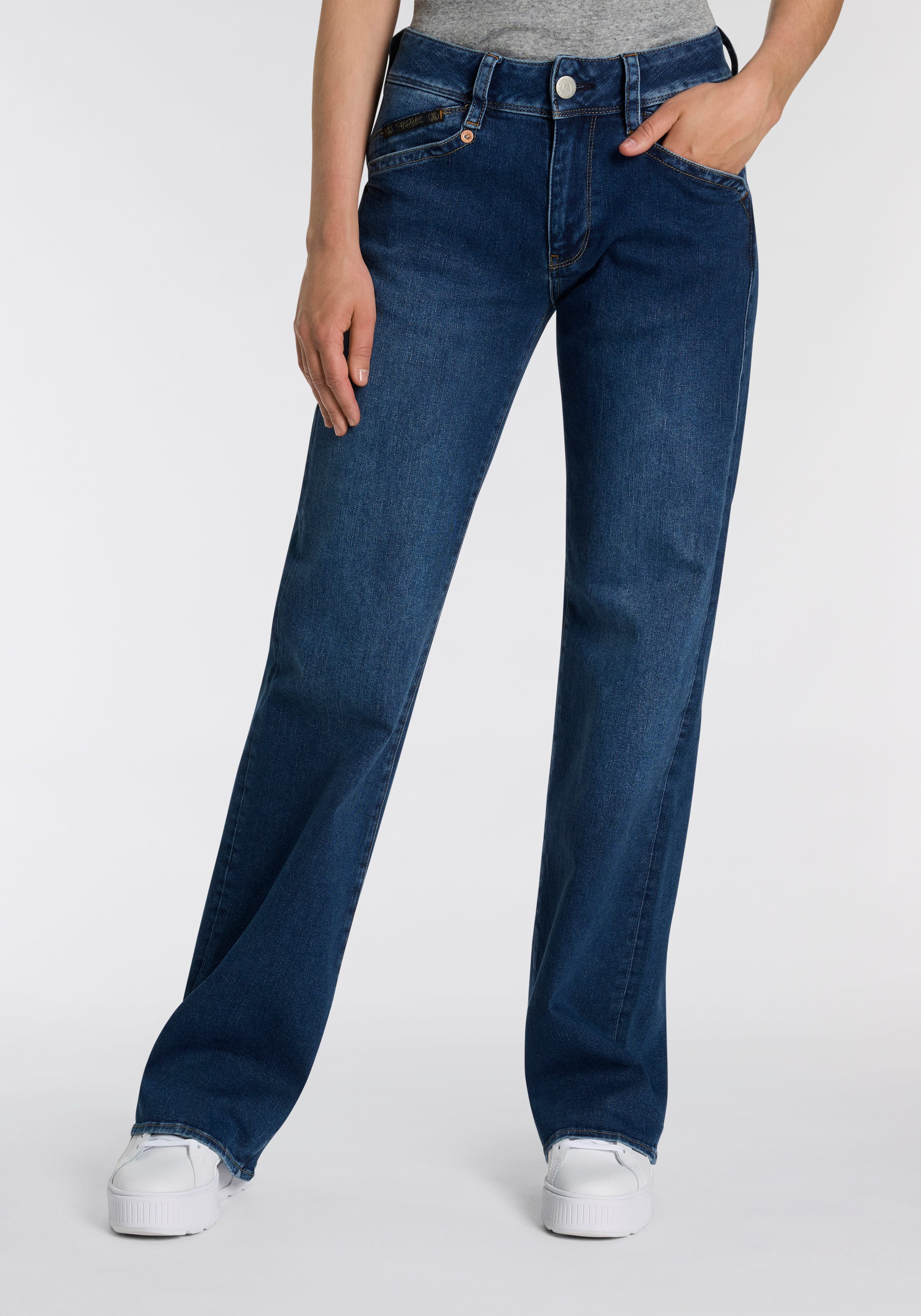 Herrlicher Straight-Jeans Prime New Denim Cashmere Touch mit hoher Leibhöhe günstig online kaufen