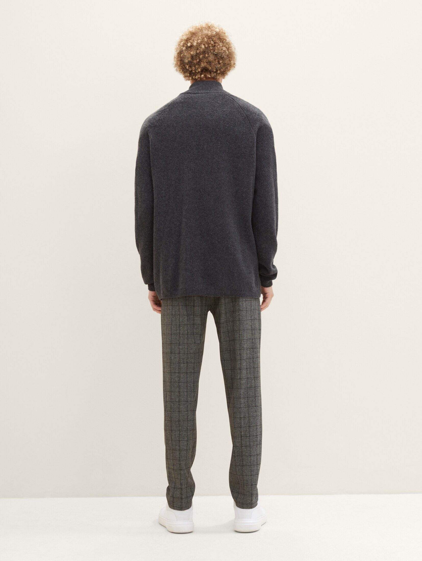 Tapered check TAILOR Relaxed Chinohose black Denim Chino TOM grindle