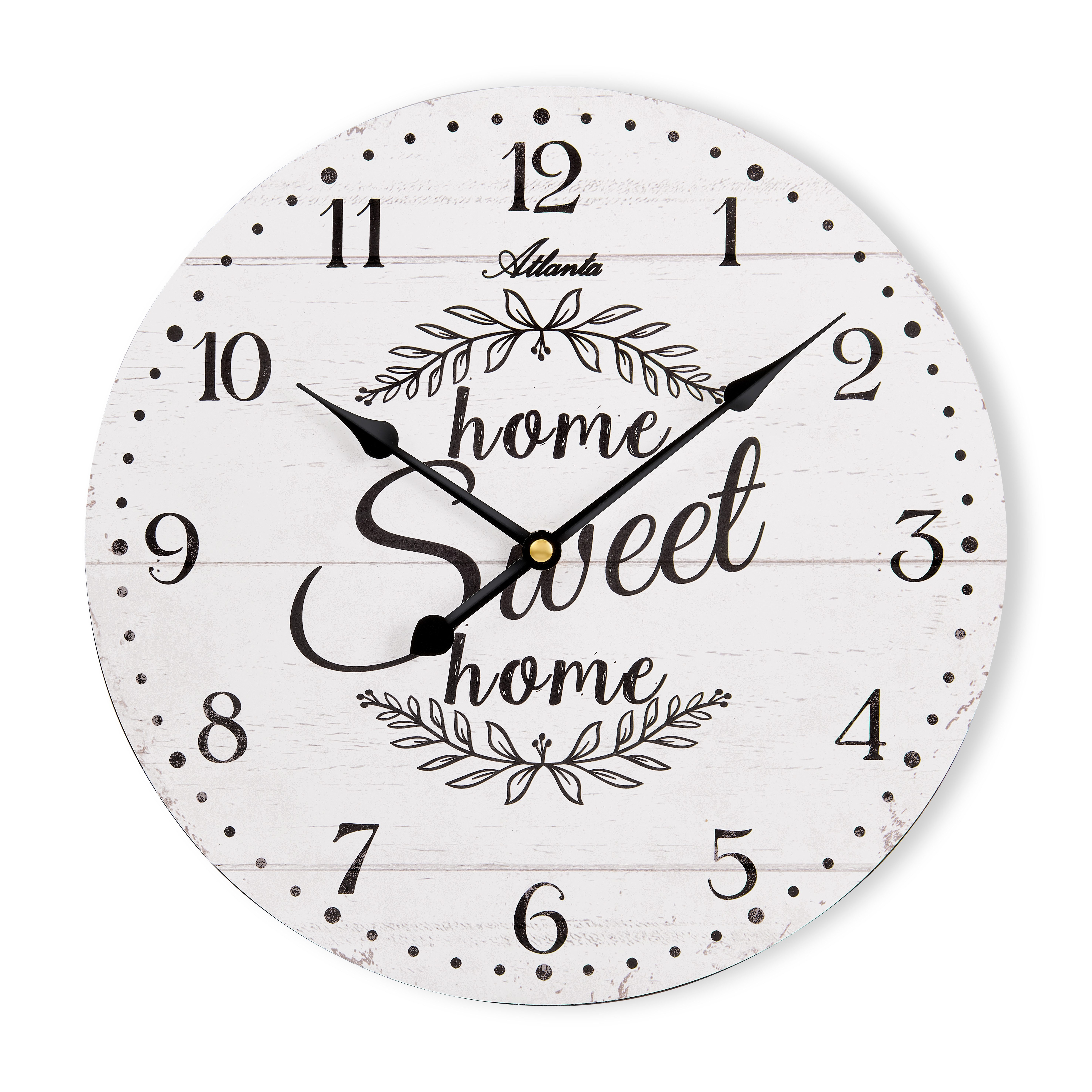 Atlanta Wanduhr (Wohnzimmer, Esszimmer, Küche, Arbeitszimmer, Flur, Büro, Gästezimmer)