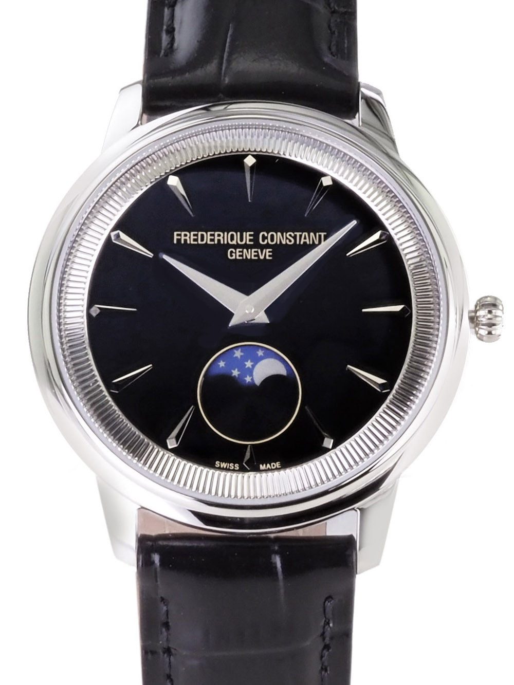 Frederique Constant Schweizer Uhr Damen Uhr Moneta 37 mm Ø Moonphase FC-206B3S6, Mondphase