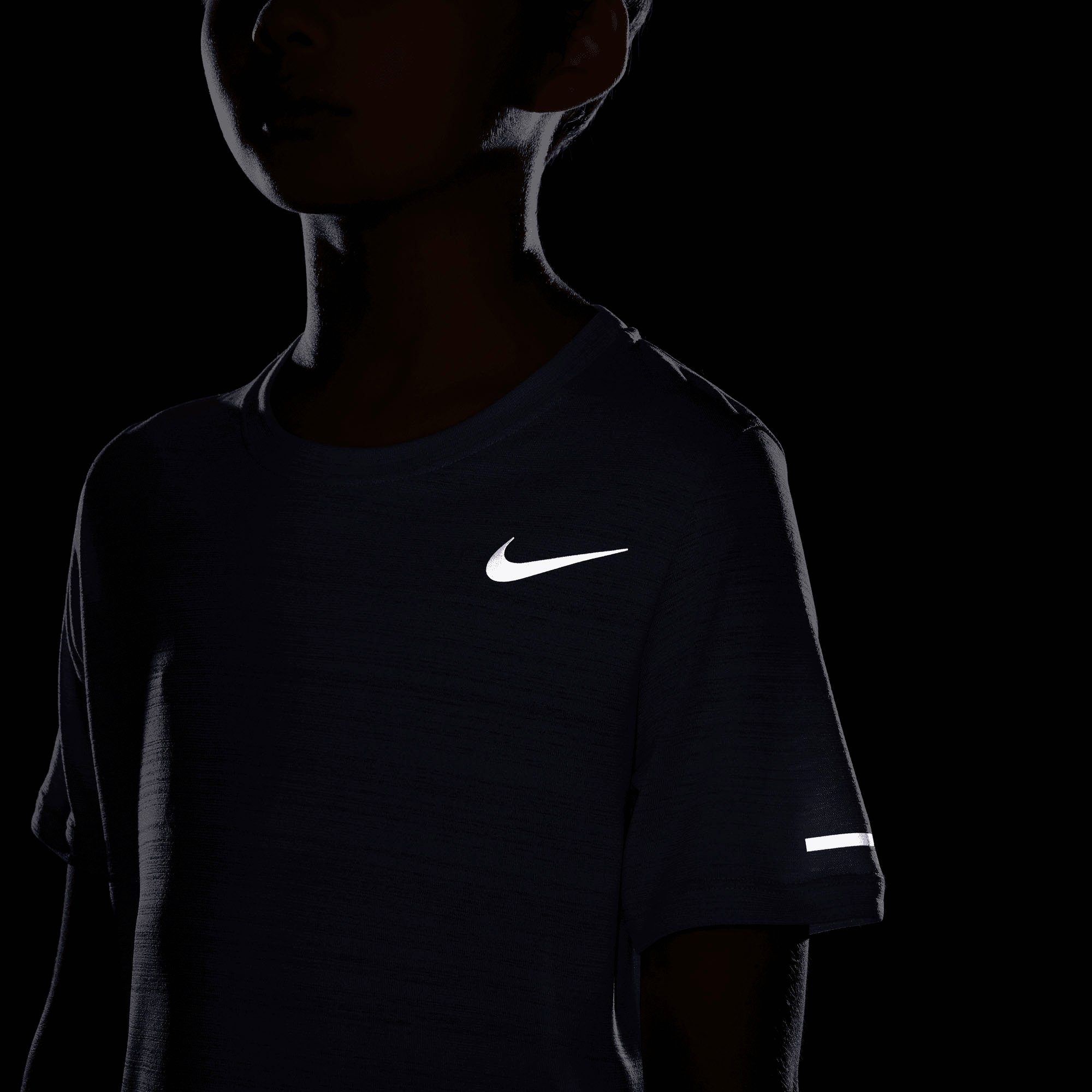(Boys) Kids' blau Dri-FIT Trainingsshirt Nike Big Training Miler Top