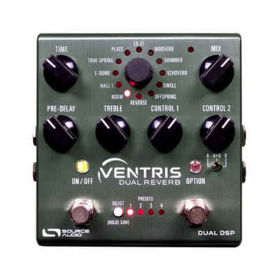 Source Audio Musikinstrumentenpedal, Ventris Dual Reverb - Effektgerät für Gitarren