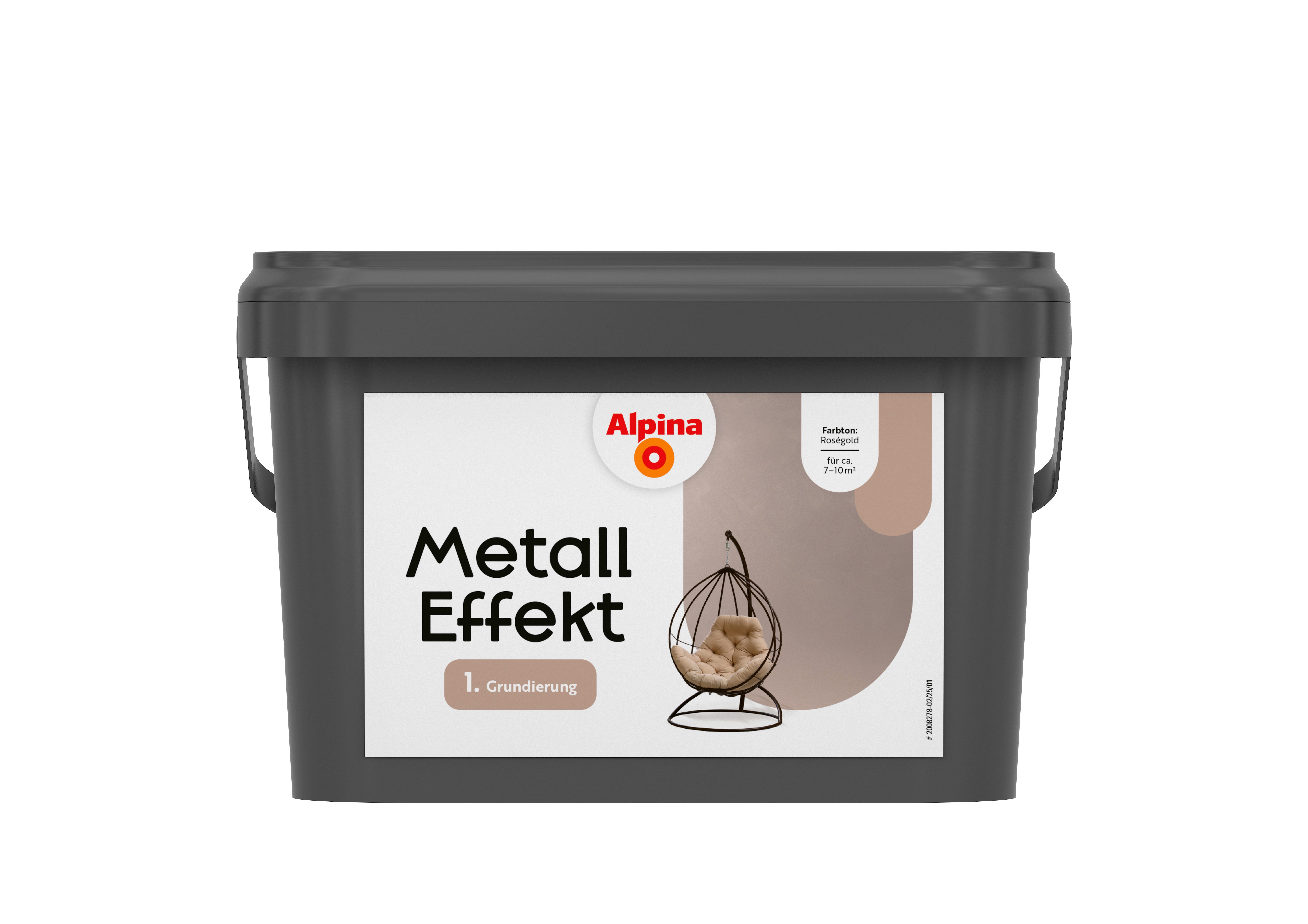 Alpina Wandfarbe Alpina Effektfarbe Metall Effekt Grundierung 2,5L