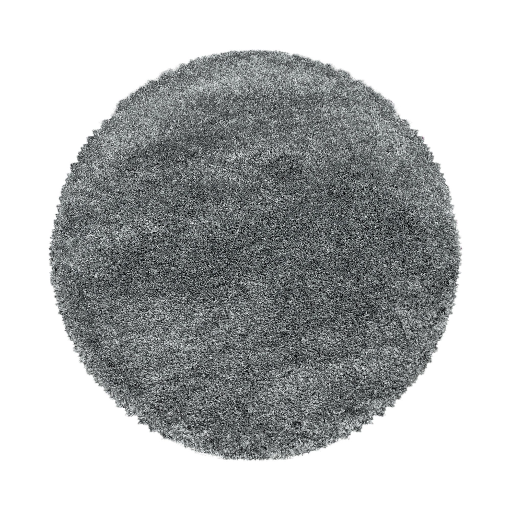 Carpettex Hochflor-Teppich Unicolor - Einfarbig, Rund, günstig online kaufen