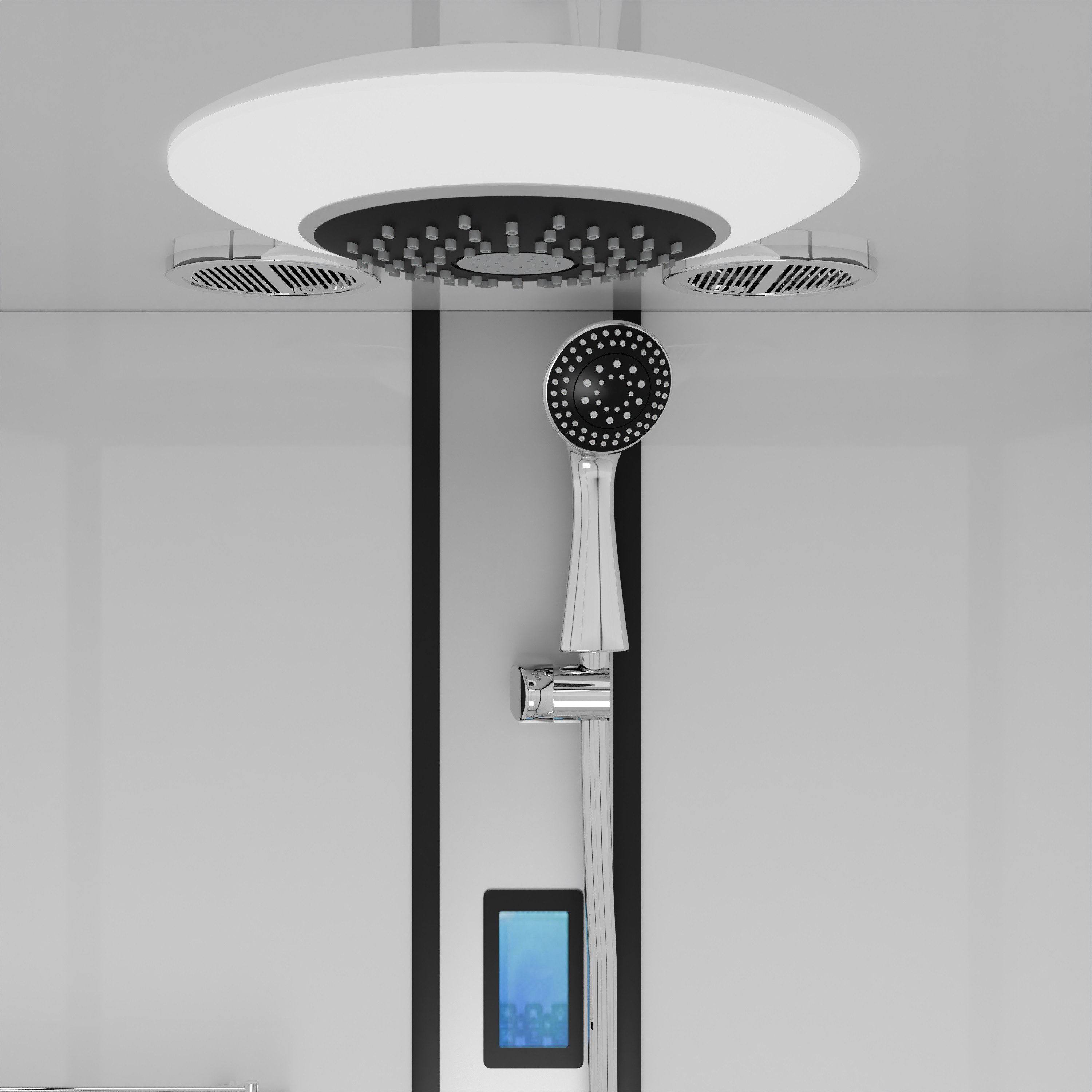 Sanotechnik complete shower unit BOSTON, WxL: 120x90 cm, single-pane safety glass