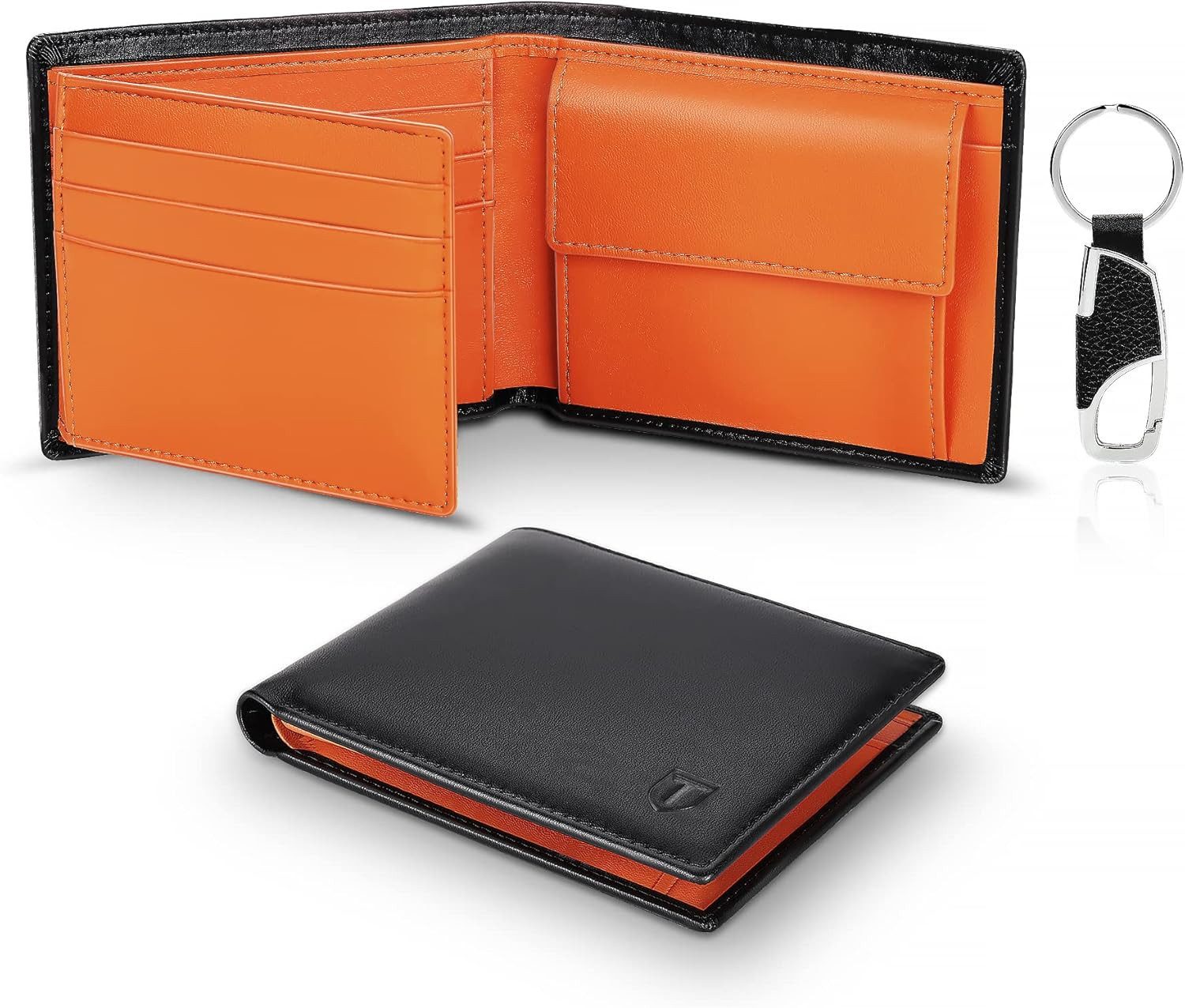 TEEHON Geldbörse Geldbörsen Herren aus Echtem Leder RFID-Schutz (1-tlg), Ei günstig online kaufen