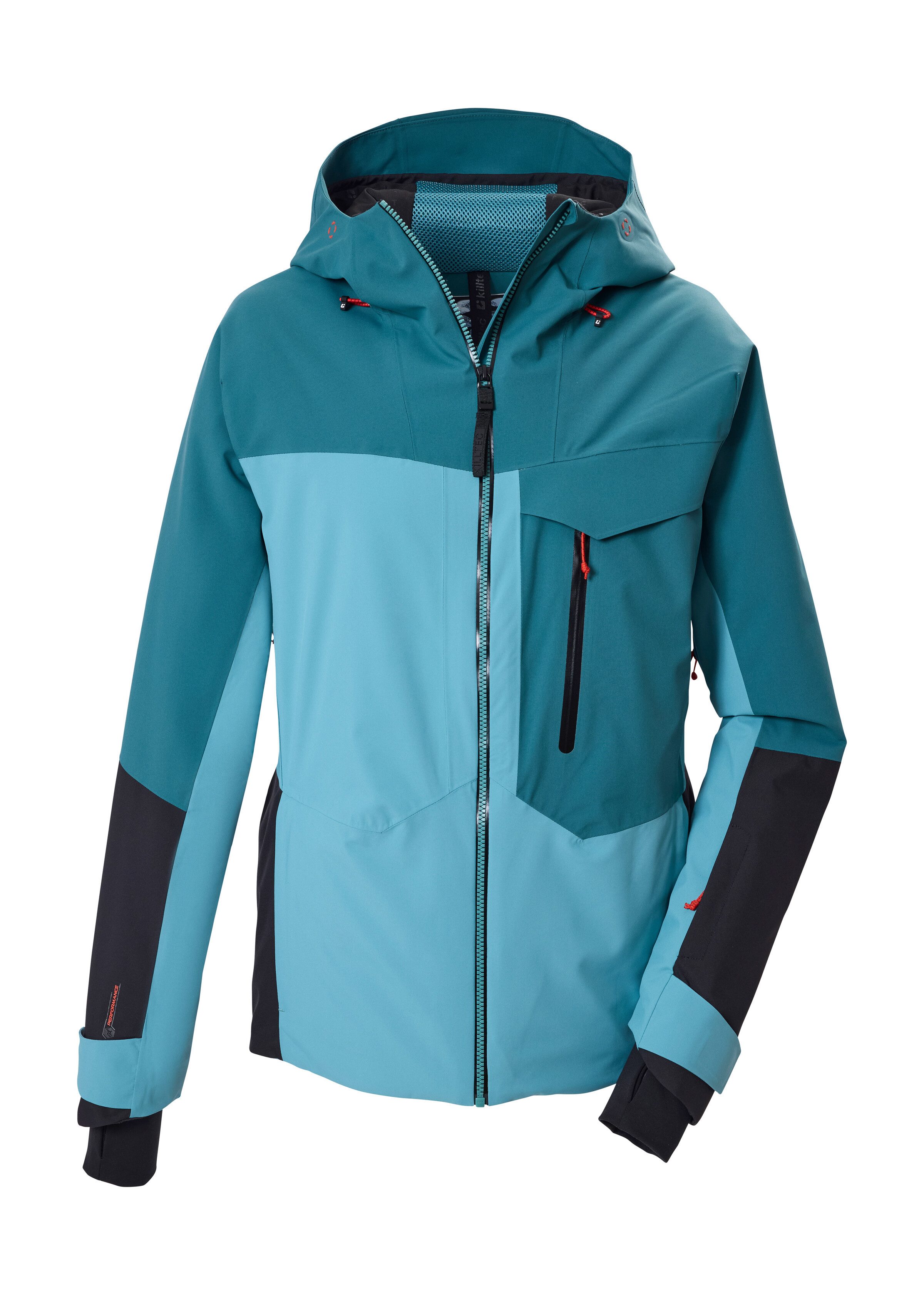 Killtec Skijacke KSW 66 MN SKI JCKT Trendige, wasserdichte Skijacke mit Atmungsaktivität und Schneefang
