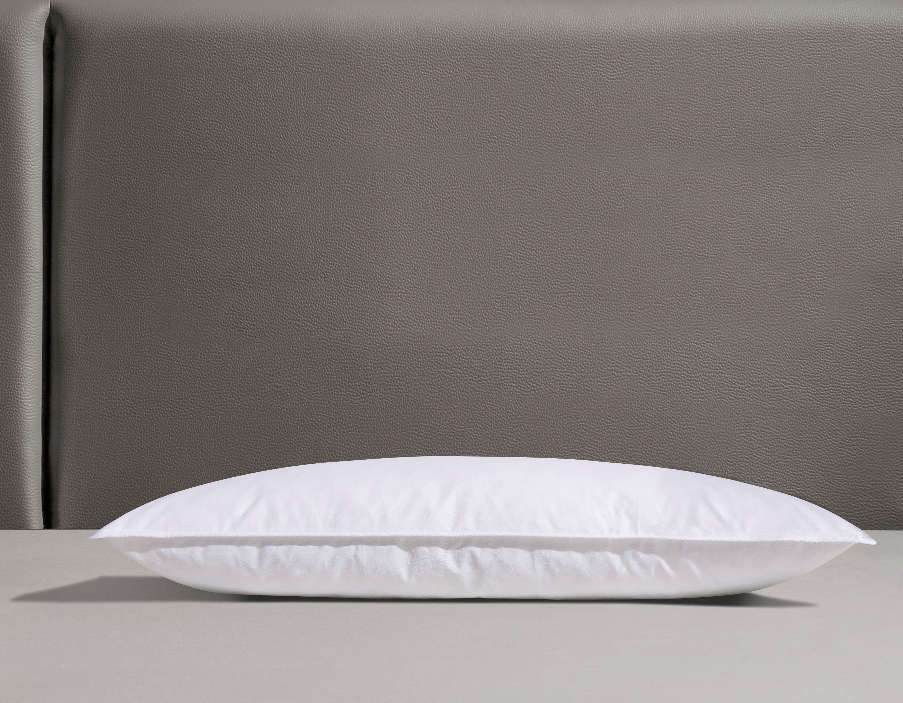 OTTO home Federkopfkissen Loftet, Kopfkissen 40x80 cm, 80x80 cm, Füllung: 85% Federn, 15% Daunen, Bezug: 100% Baumwolle, Seitenschläfer, Bauchschläfer, Rückenschläfer, Kissen, Made in Green zertifiziert, Made in Germany