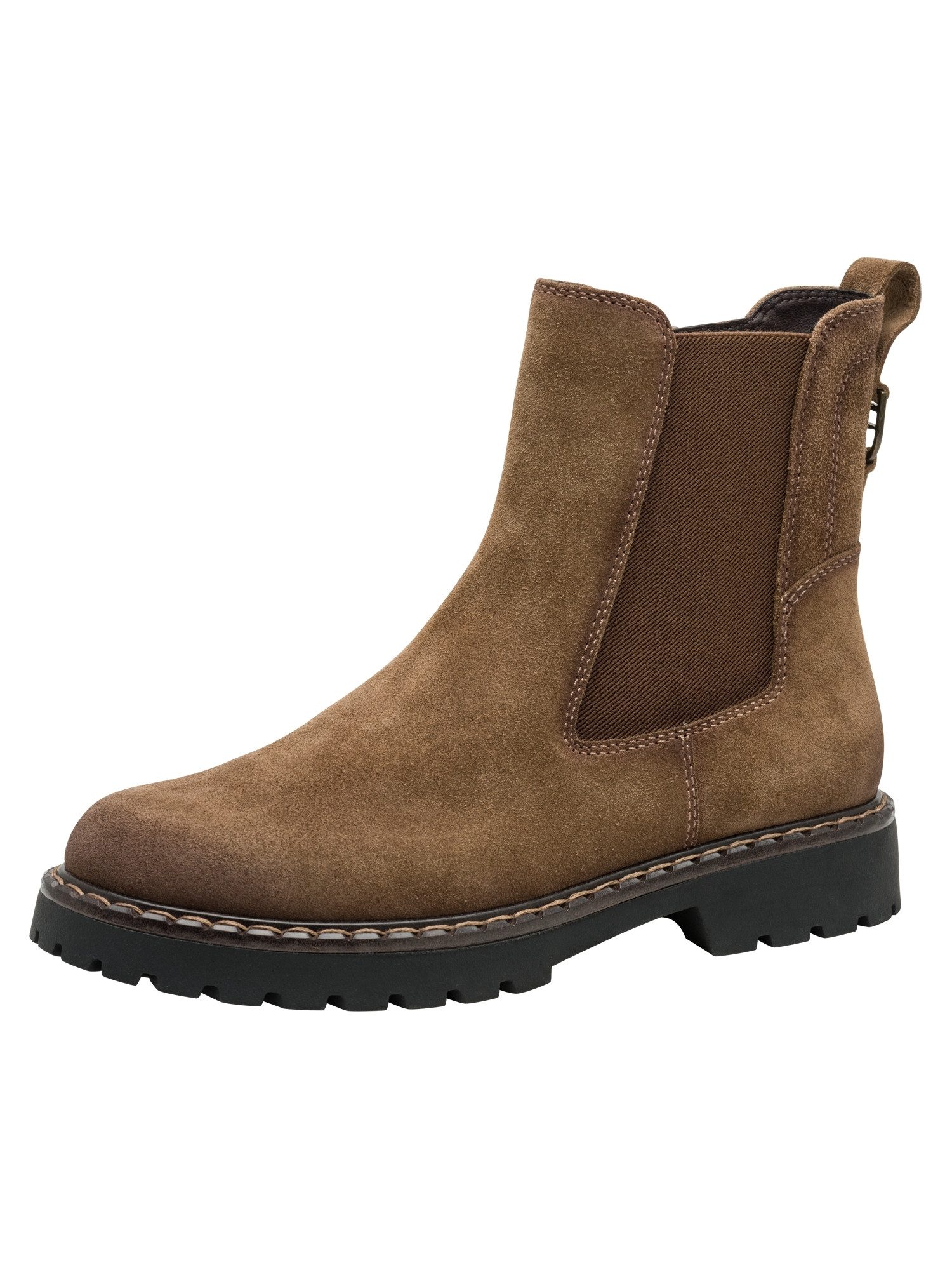 Tamaris TOUCH-IT aus Leder kein Absatz 1-25449-47 Chelseaboots TOUCH-IT