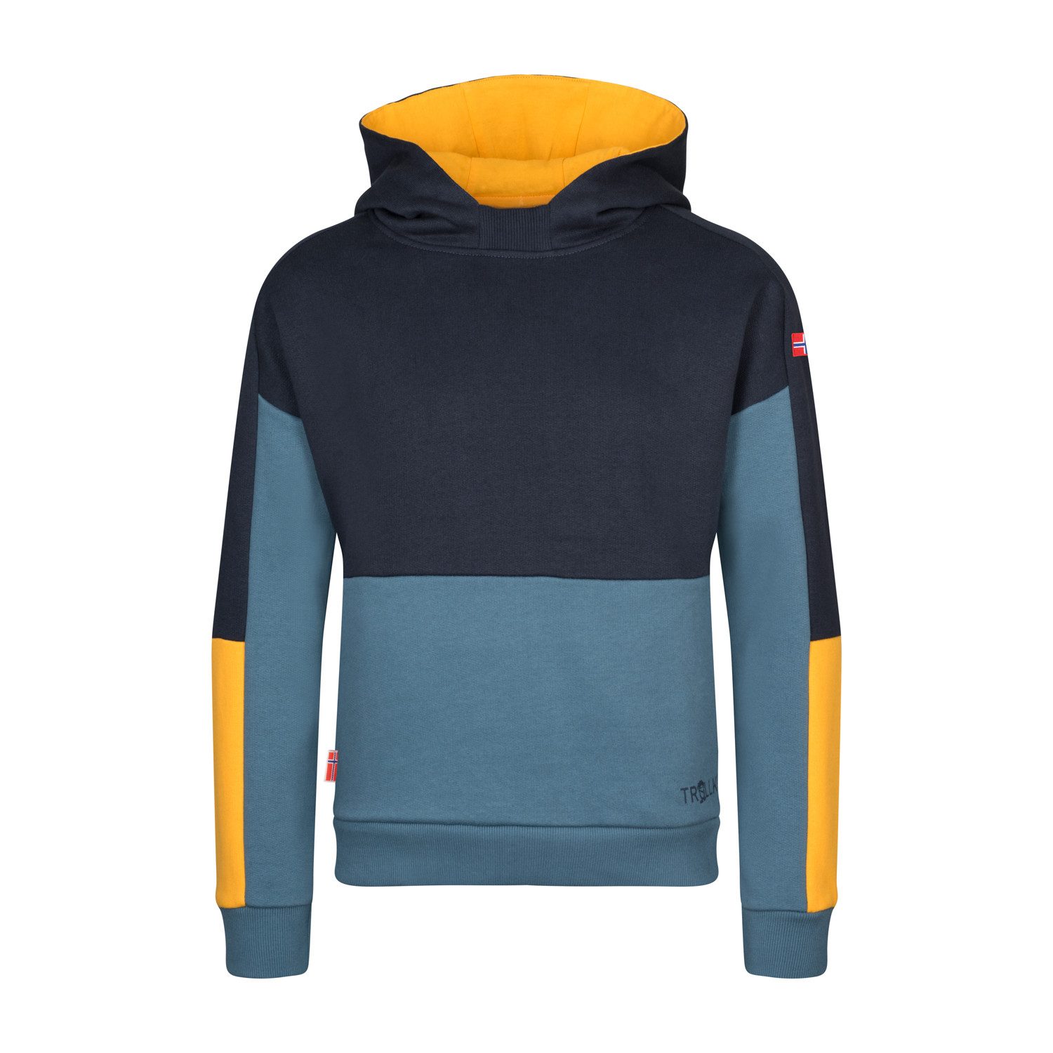 Schwarz/Stahlblau/Mango