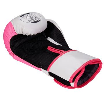 BAY-Sports Boxhandschuhe Lets Fight Box-Handschuhe pink Mesh Boxen Kickboxe