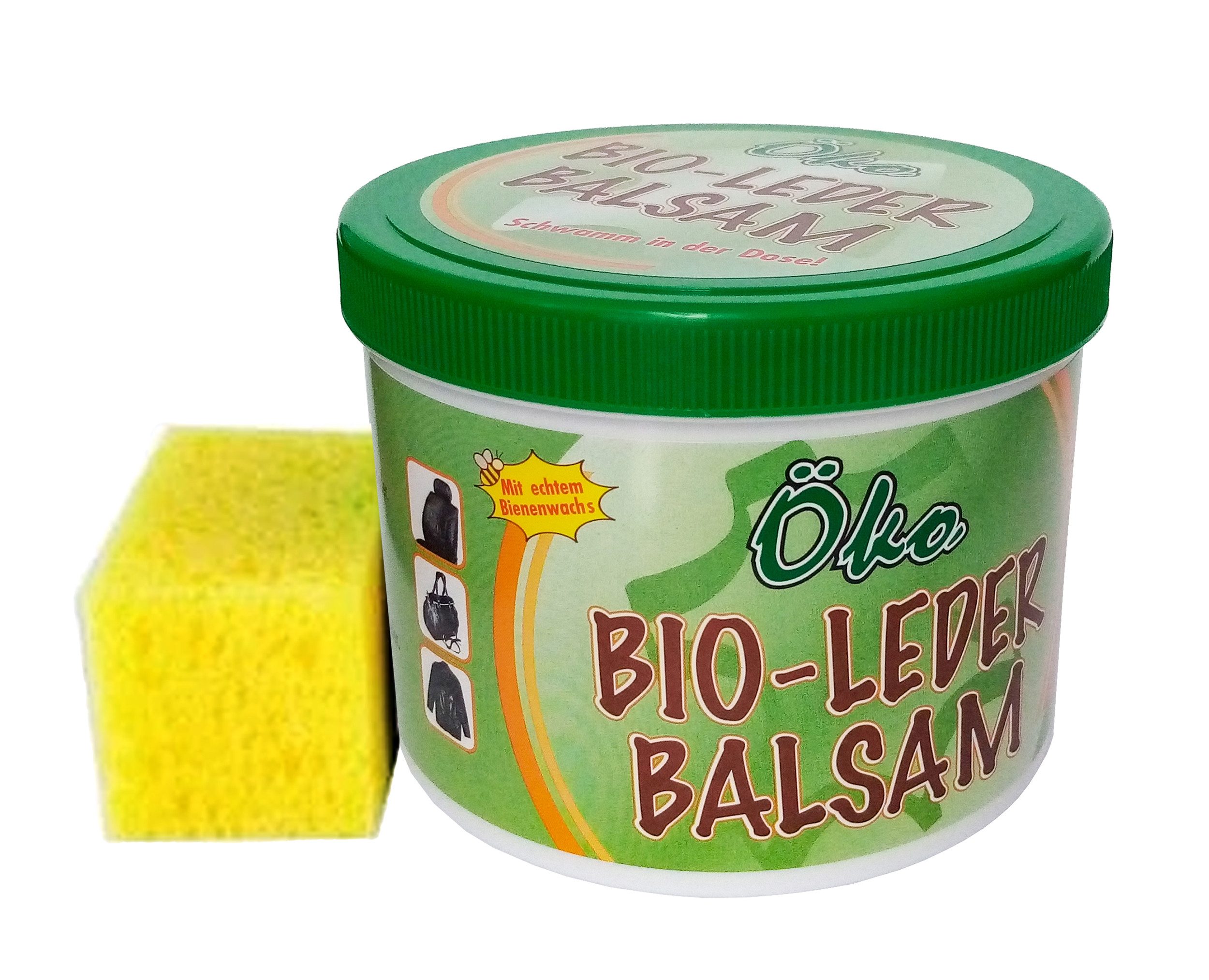 Stolz GmbH BIO-LEDERBALSAM 250ml mit Schwamm Bienenwachs Schuhcreme 93 Lederbalsam, Lederfett Lederpflege Schuh Lederbekleidung Möbel Balsam Pflege Leder