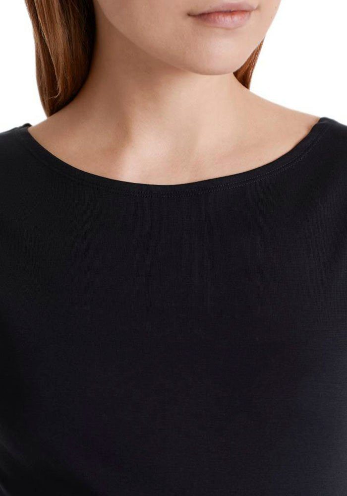 Marc Cain T-Shirt "Collection Essential" Premium Damenmode Basic-Shirt mit weitem Ausschnitt – Bild 4 von 5