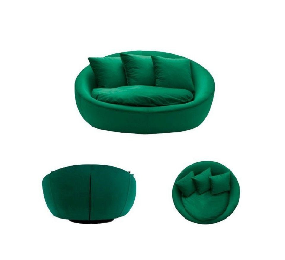 Couch Großer Einsitzer Club Sessel Sessel 124x105cm Sofa Türkis JVmoebel Big Lounge