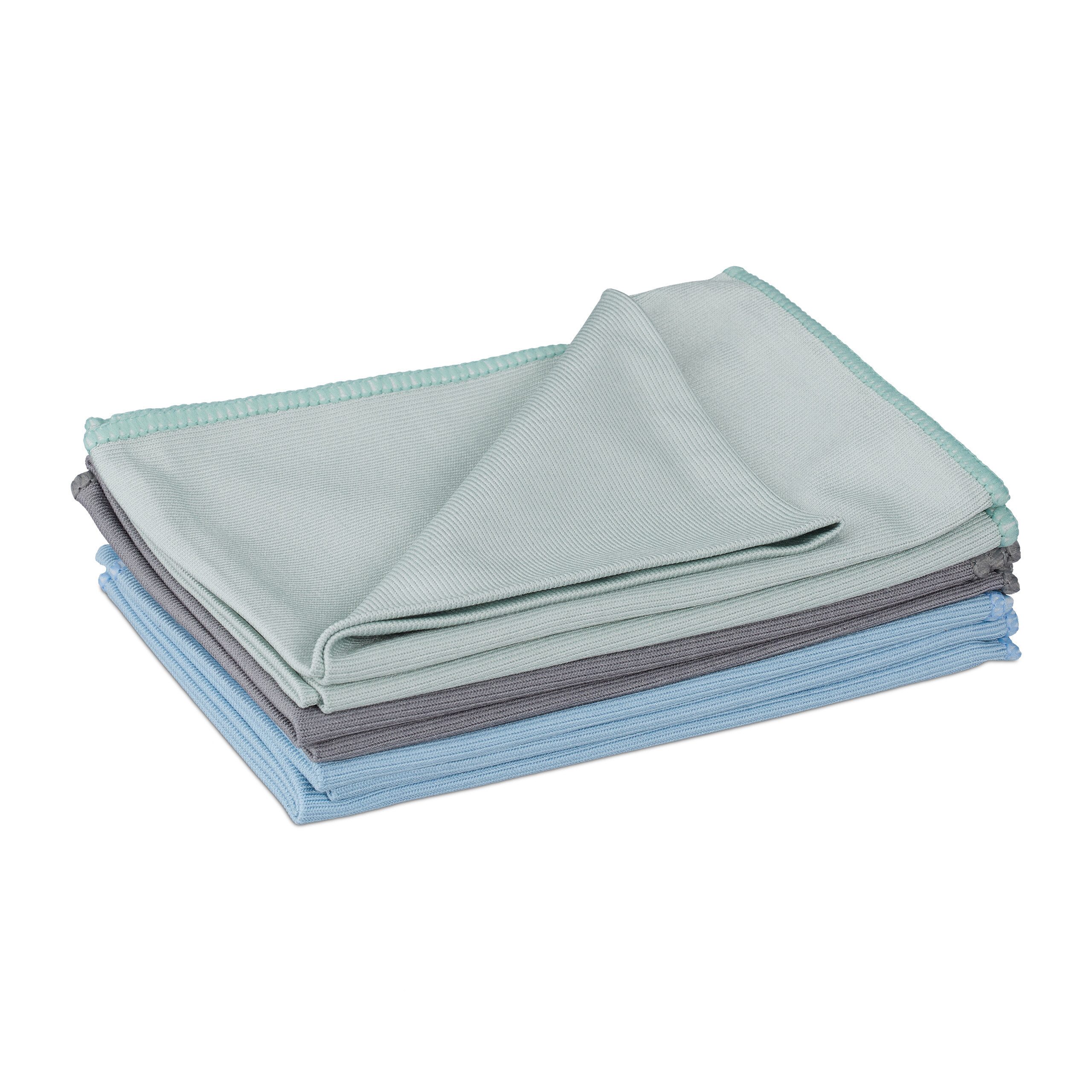 relaxdays Spültuch Mikrofasertücher 40x60cm 6er Set, (6-tlg), Farbmix 1