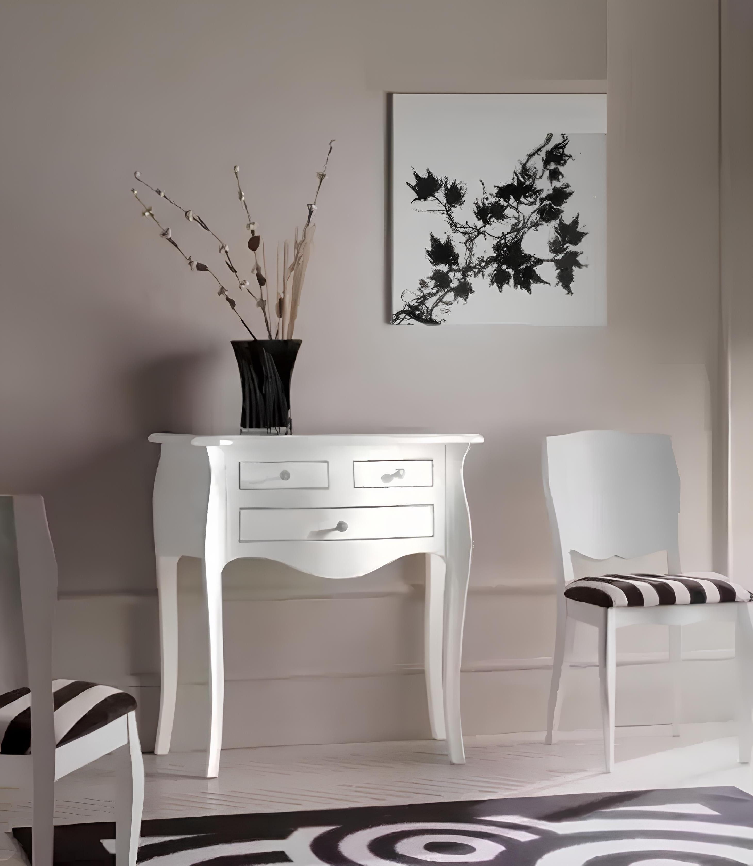 Xlmoebel Sideboard Elegantes Sideboard aus weißem Holz im italienischen Design (1 St., Konsole), Hergestellt in Europa