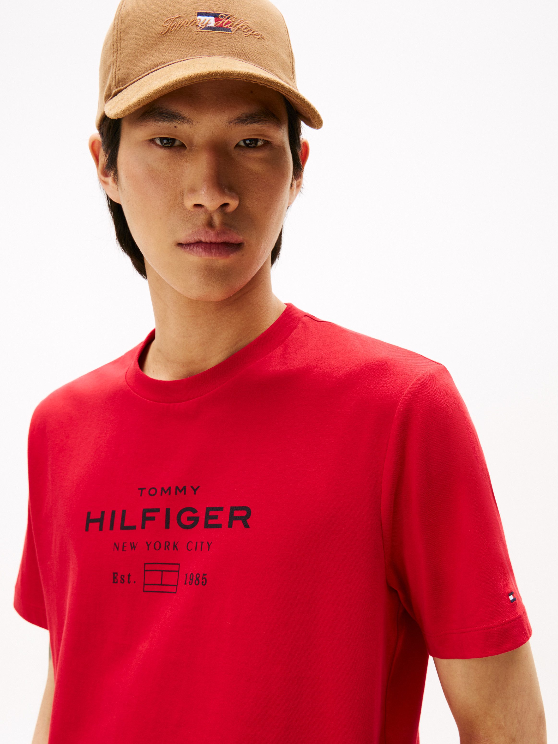 Tommy Hilfiger T-Shirt HILFIGER STACK GRAPHIC TEE Regular fit mit Rundhalsa günstig online kaufen