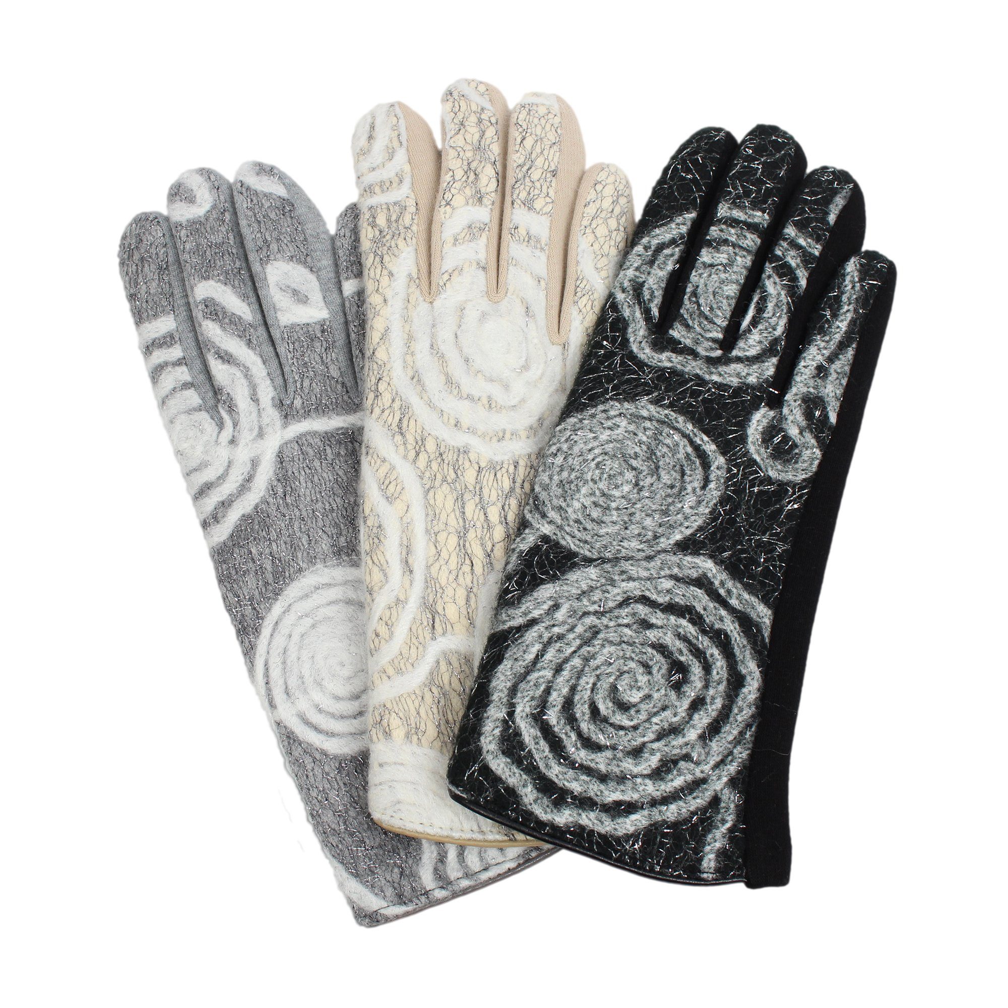 Damen Handschuhe ZEBRO Fleecehandschuhe Handschuhe
