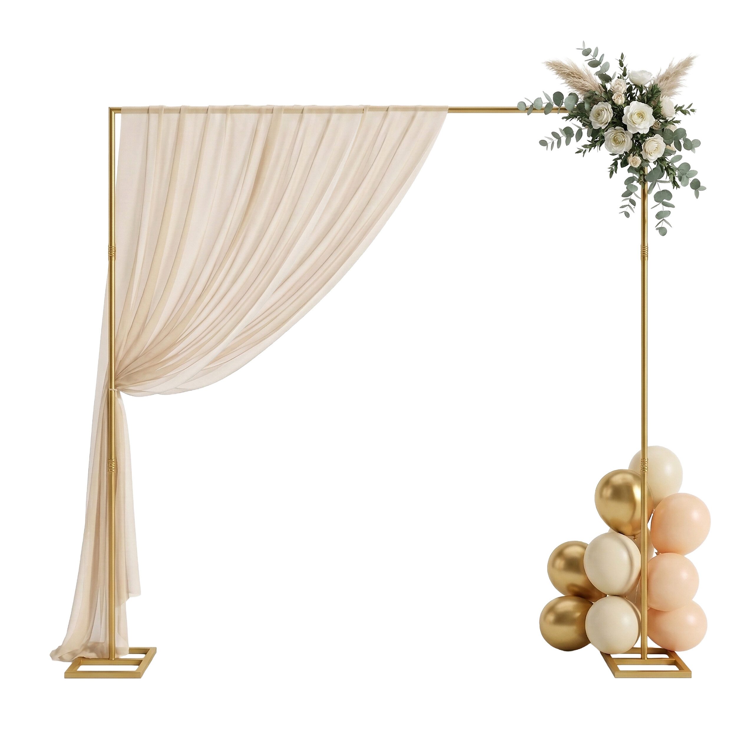 relaxdays Rosenbogen Luftballon Bogen höhenverstellbar