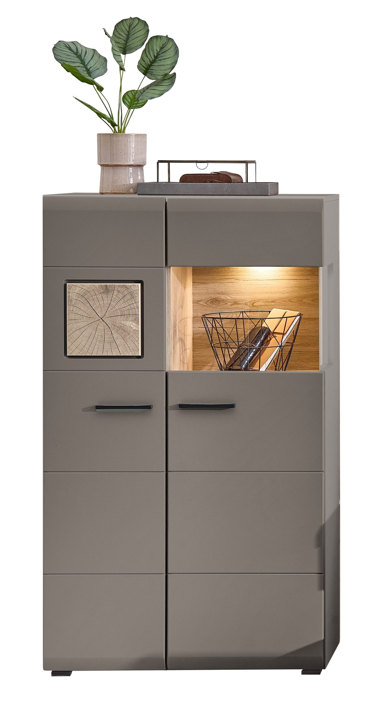 freiraum Vitrine Kathlin 80 x 139 x 37 cm (B/H/T)