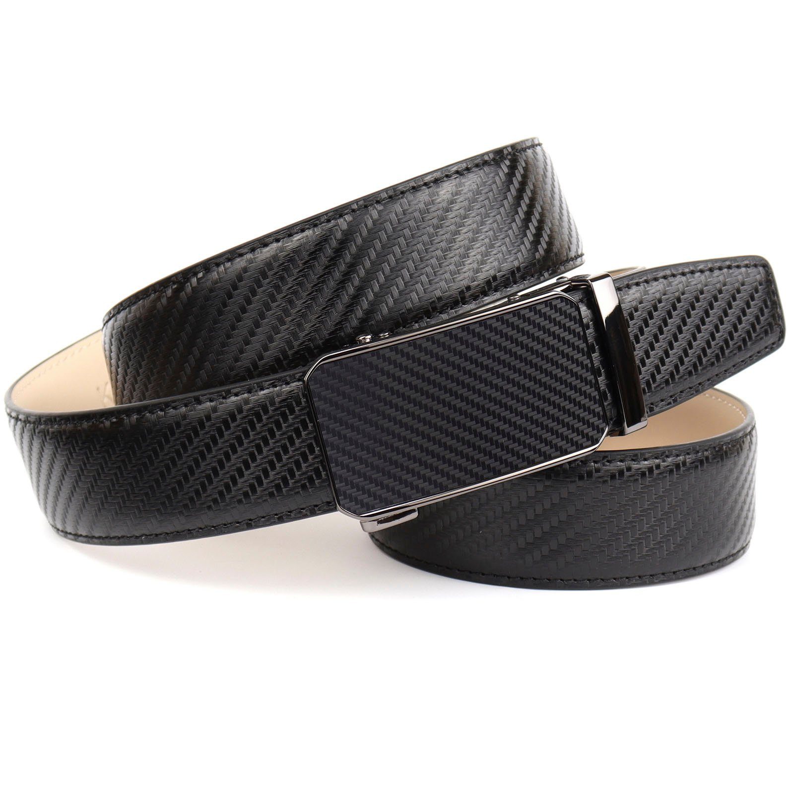 Anthoni Crown Ledergürtel Automatik Schließe